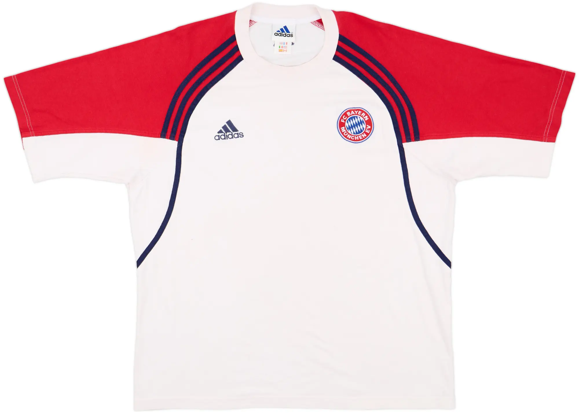 2000-01 Bayern Munich adidas Cotton Tee - 7/10 - (XL)