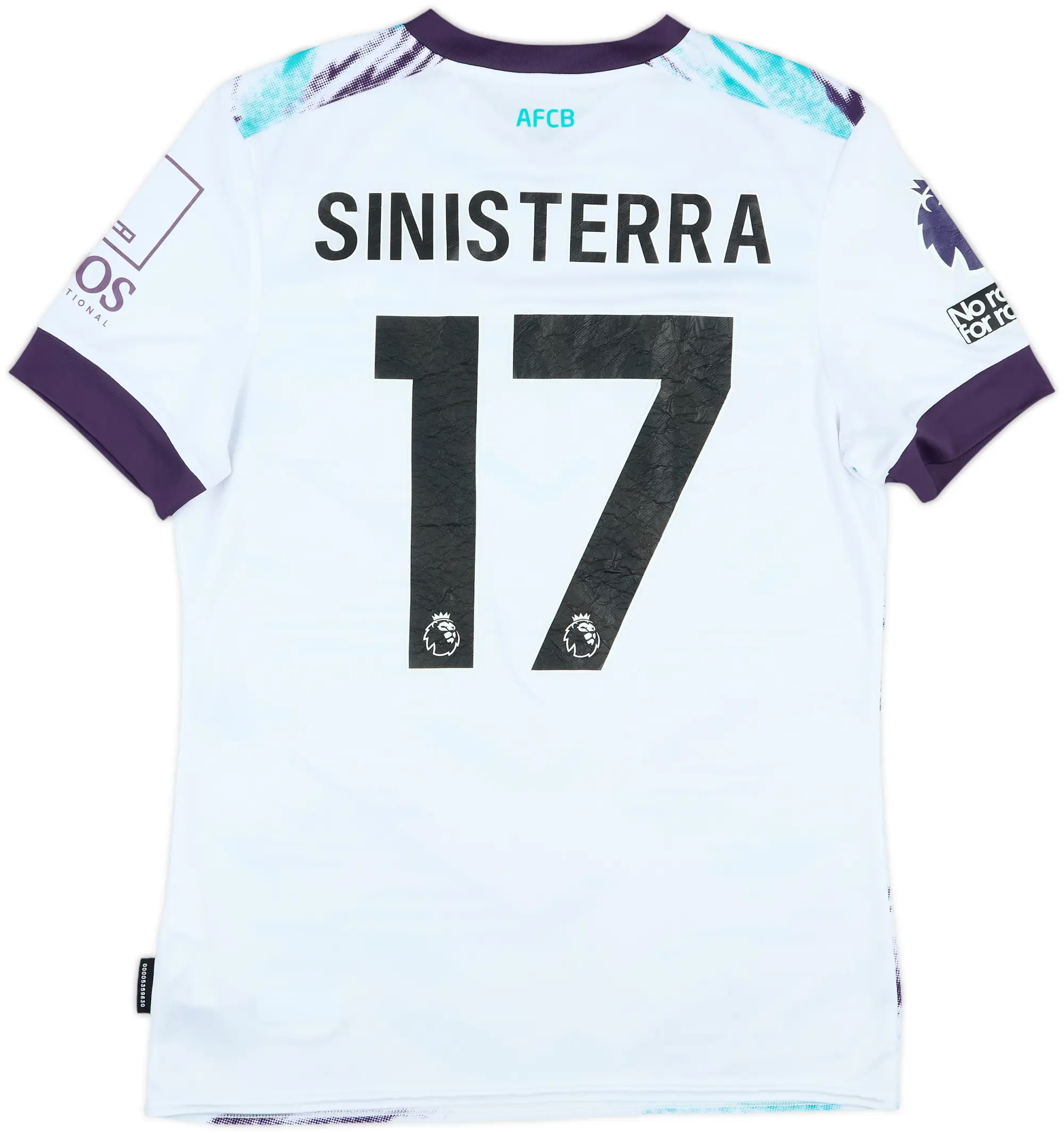 2024-25 Bournemouth Match Issue Away Shirt Sinisterra #17