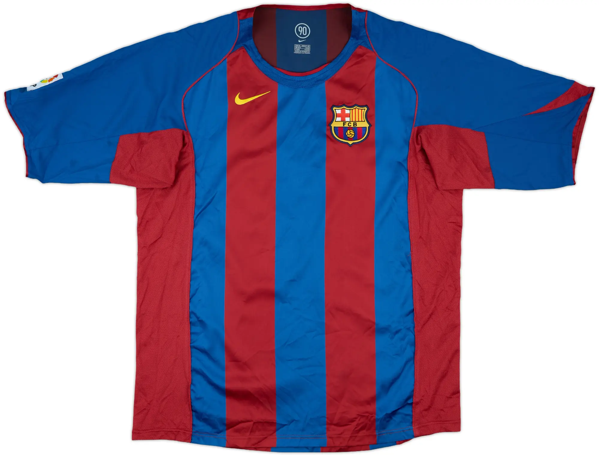 2004-05 Barcelona Home Shirt #8 (Giuly) - 6/10 - (XL)