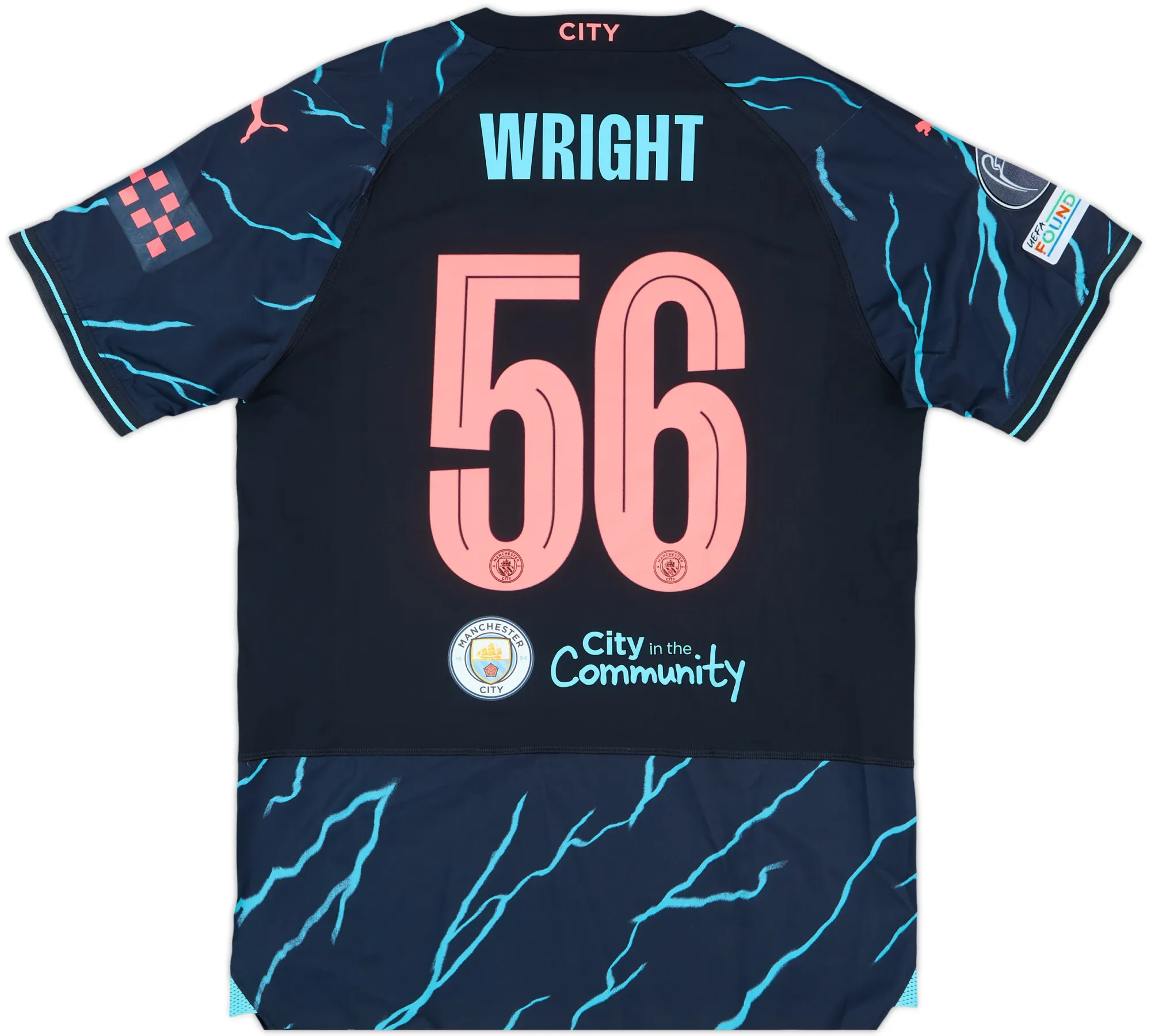 Puma Manchester City Mens SS Player Issue Third Champions League Shirt 2023/24