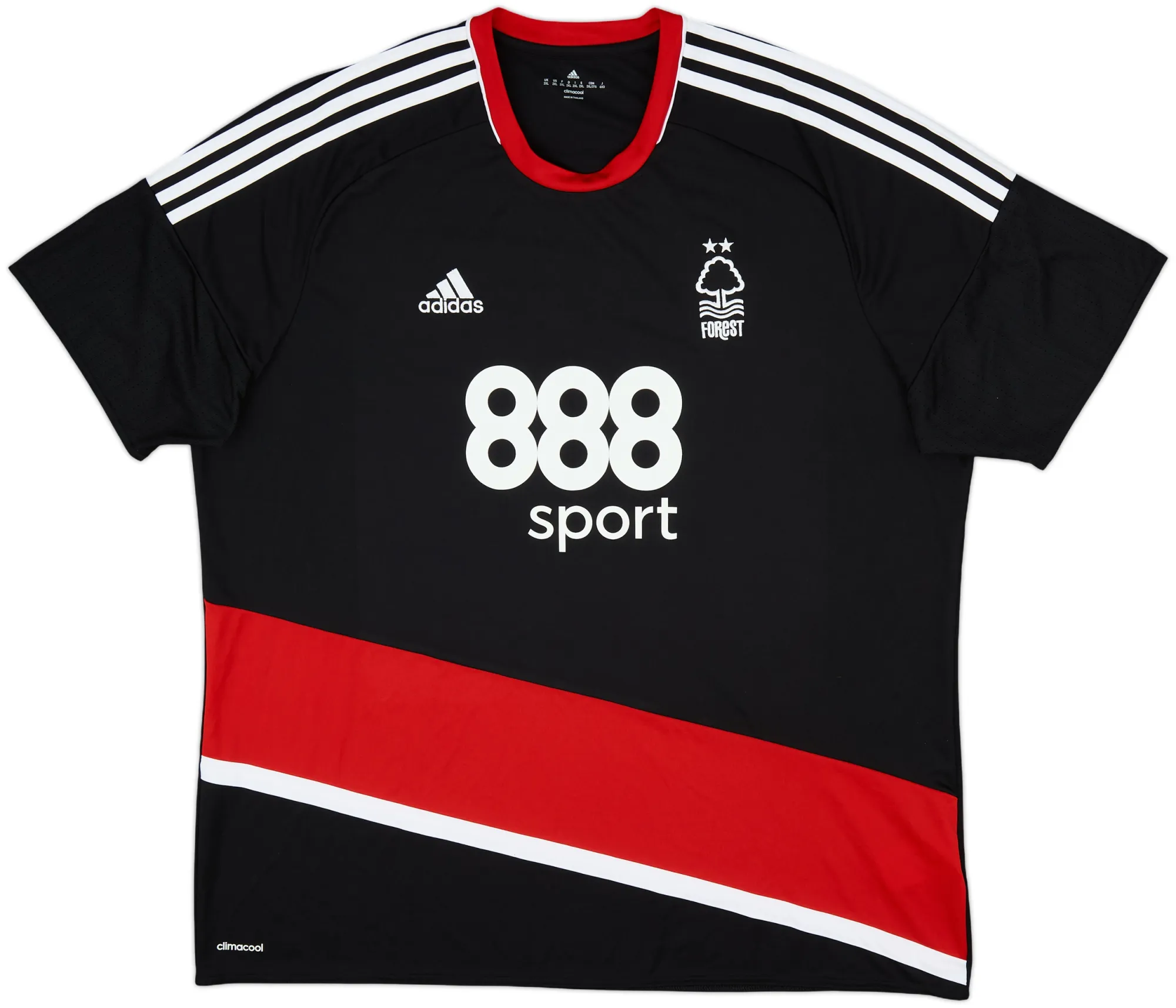adidas Nottingham Forest Mens SS Away Shirt 2016/17