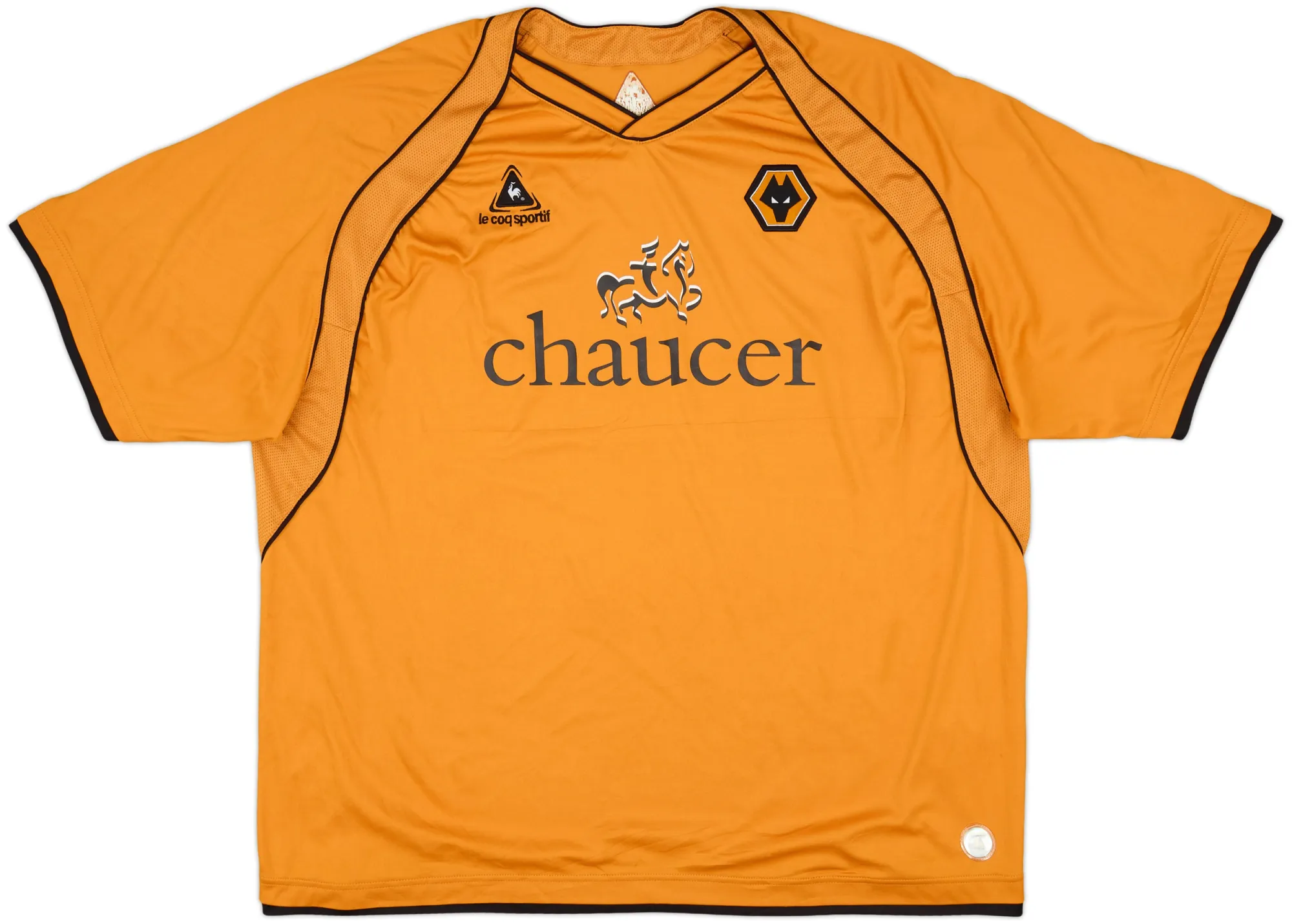 LeCoqSportif Wolverhampton Wanderers Mens SS Home Shirt 2006/08