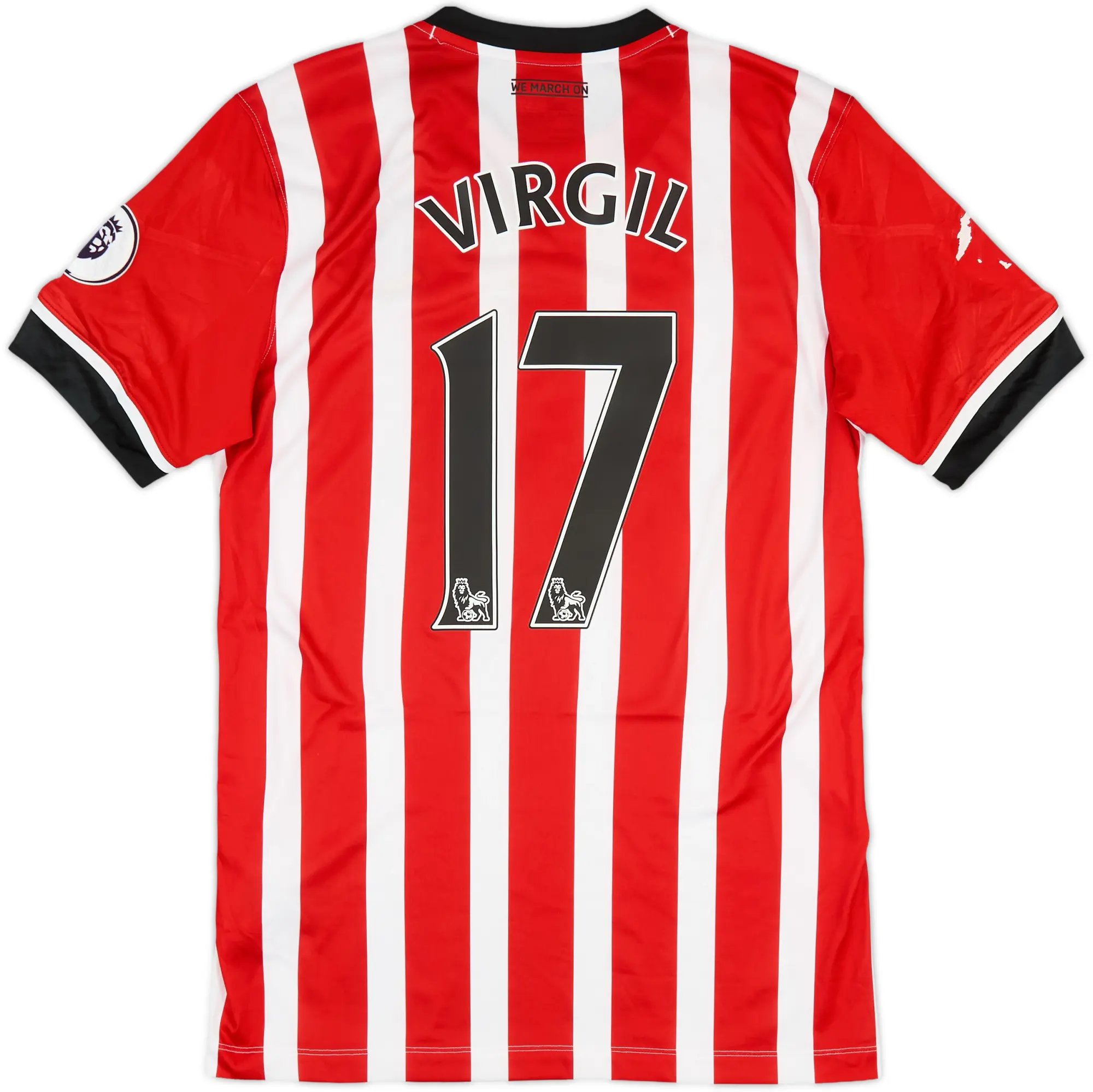 2016-17 Southampton Home Shirt Virgil #17 - 6/10 - (M)