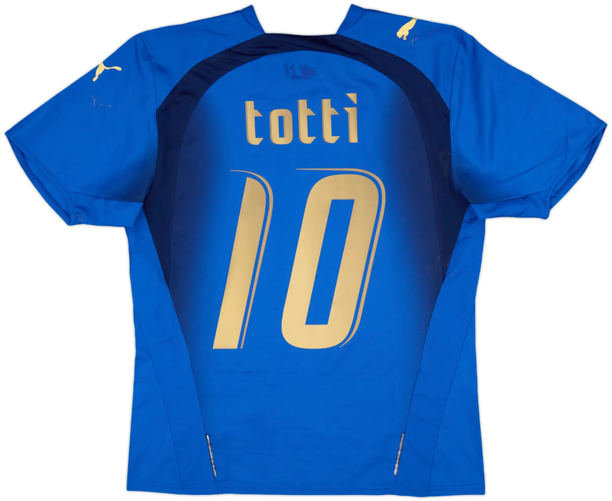 2006 Italy Home Shirt Totti #10 - 7/10 - (M)