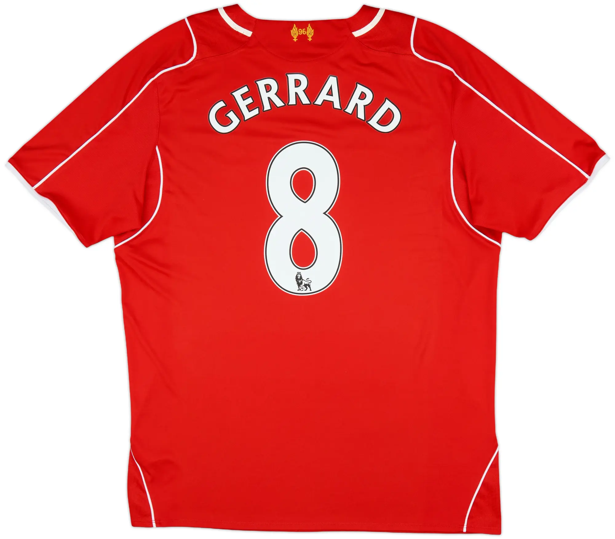 2014-15 Liverpool Home Shirt Gerrard #8 - 8/10 - (XL)
