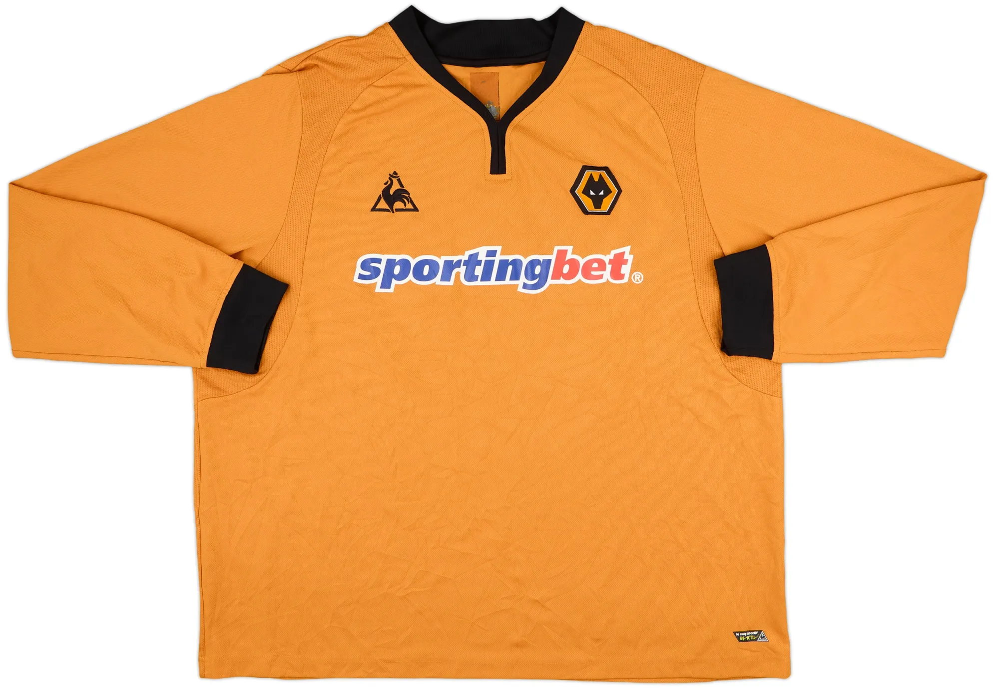 LeCoqSportif Wolverhampton Wanderers Mens LS Home Shirt 2009/10