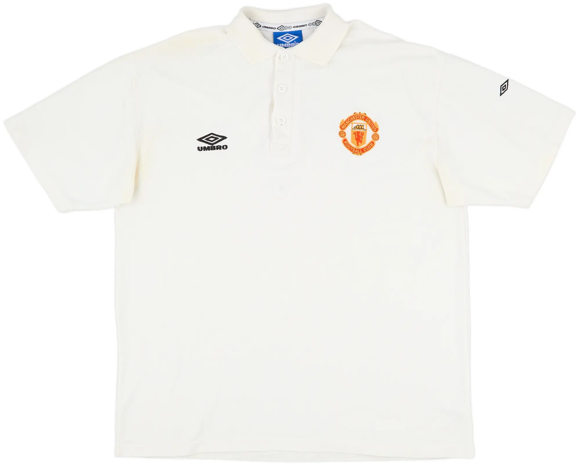 1996-97 Manchester United Umbro Polo Shirt - 9/10 - (XXL)