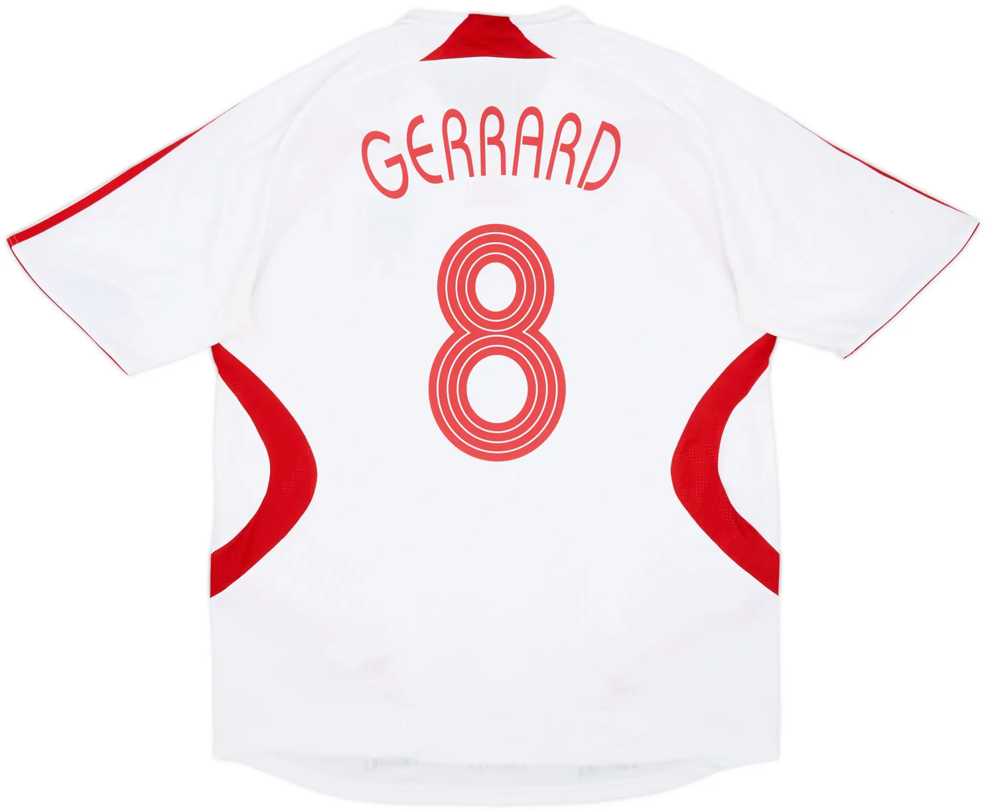 2007-08 Liverpool Away Shirt Gerrard #8 - 8/10 - (XL)