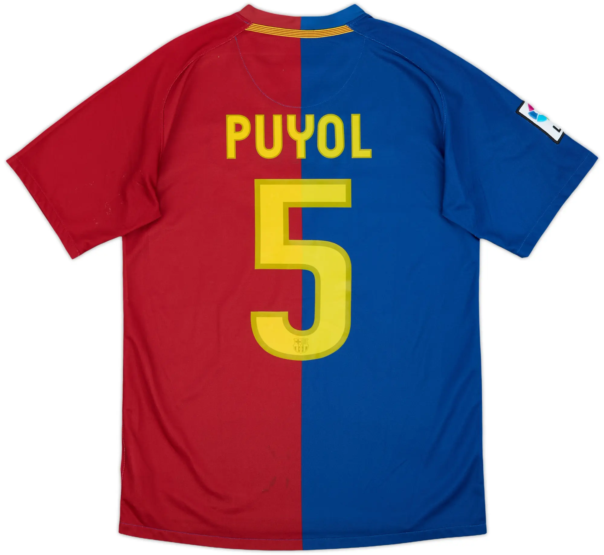 2008-09 Barcelona Home Shirt Puyol #5 - 8/10 - (S)