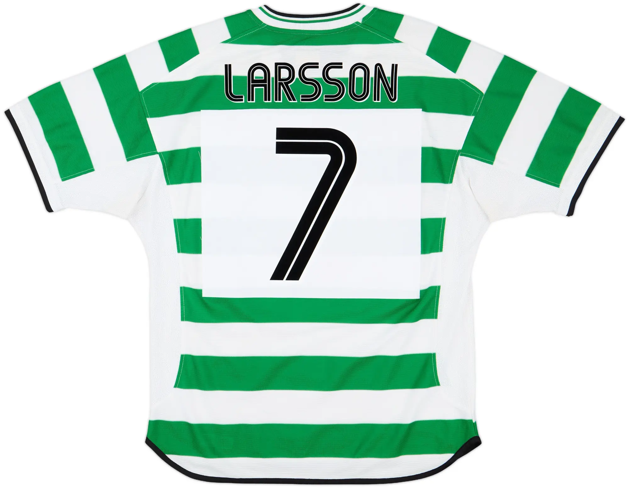 2001-03 Celtic Home Shirt Larsson #7 - 8/10 - (L)