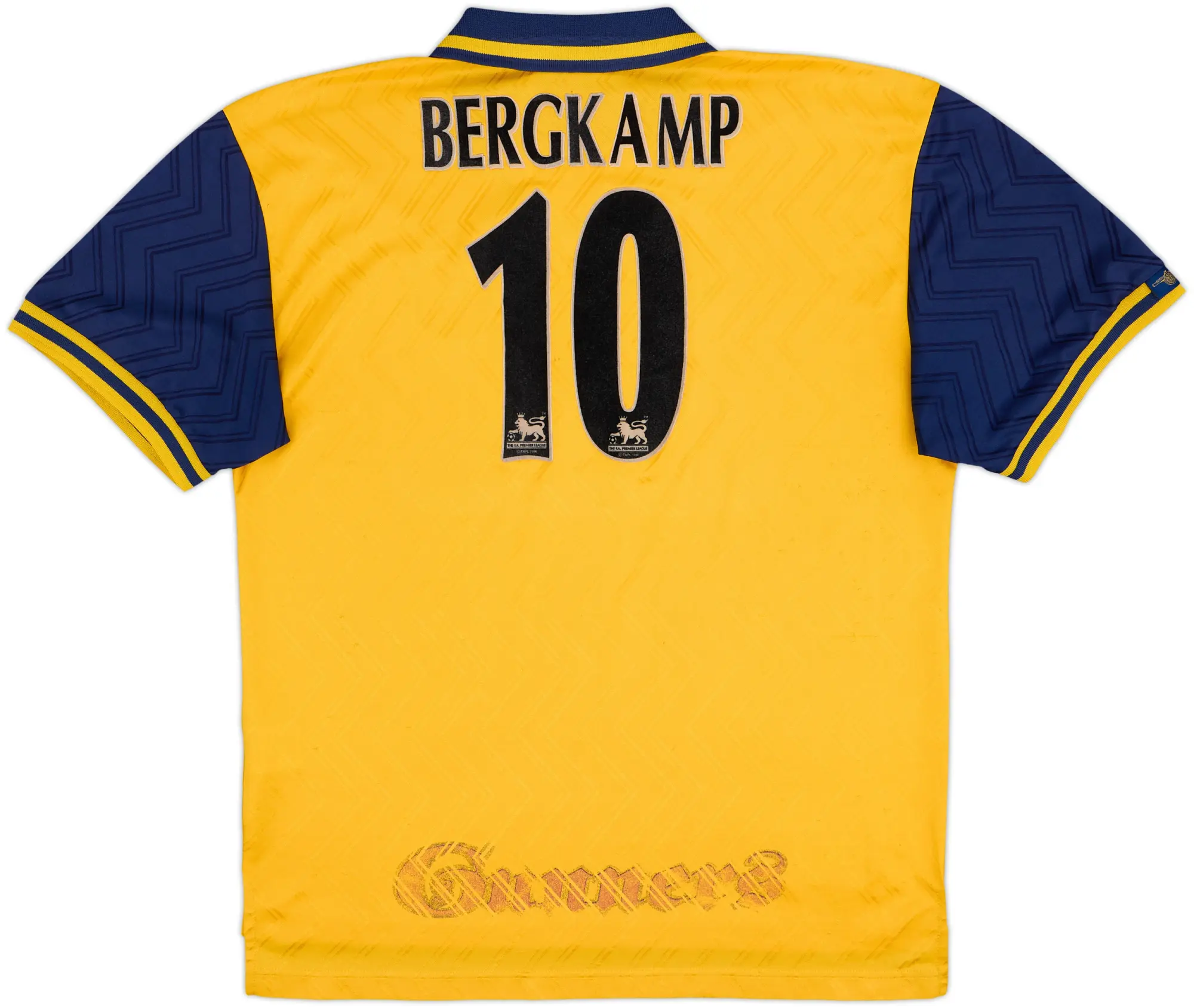 1996-97 Arsenal Away Shirt Bergkamp #10 - 6/10 - (XL)