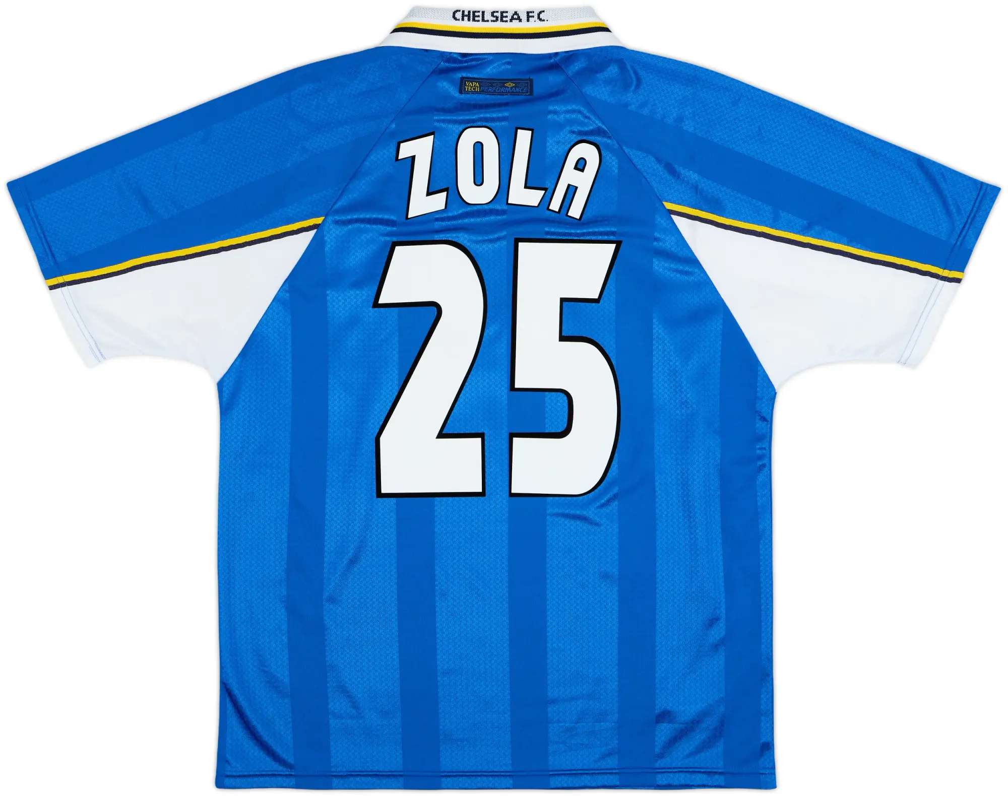 1997-99 Chelsea Home Shirt Zola #25 - 9/10 - (L)