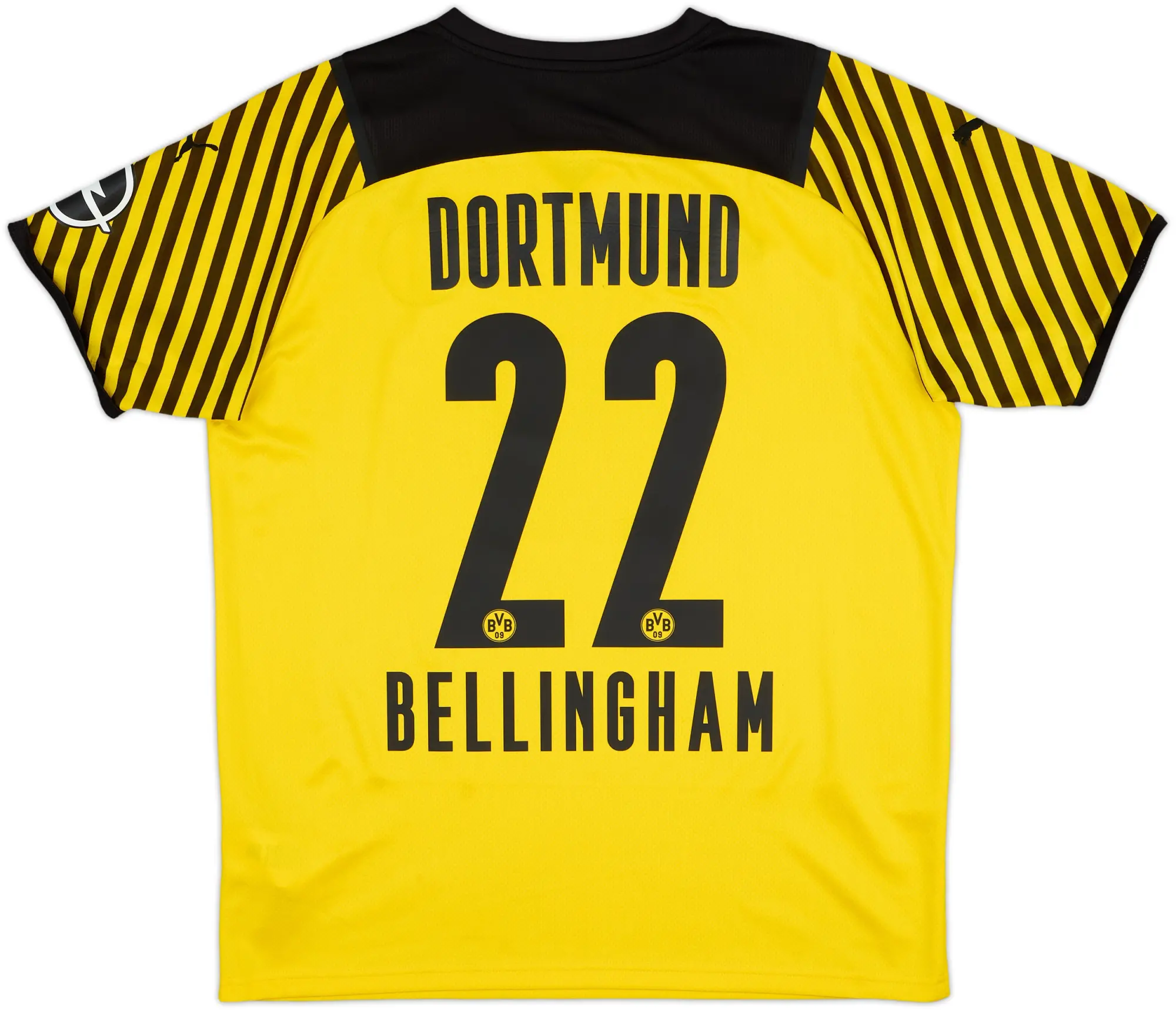 2021-22 Borussia Dortmund Home Shirt Bellingham #22 - 9/10 - (L)