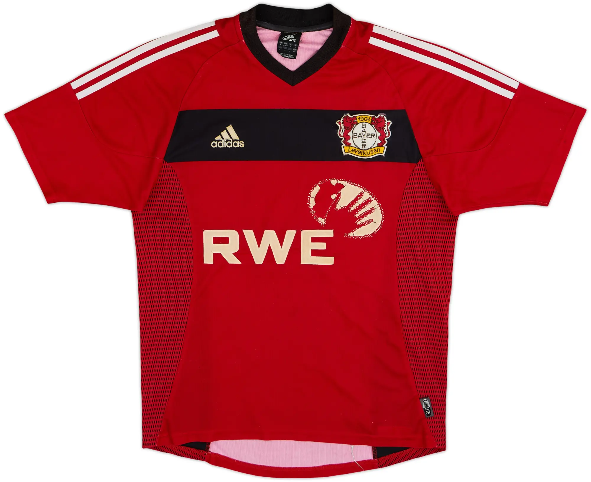 adidas Bayer Leverkusen Mens SS Home Shirt 2002/04