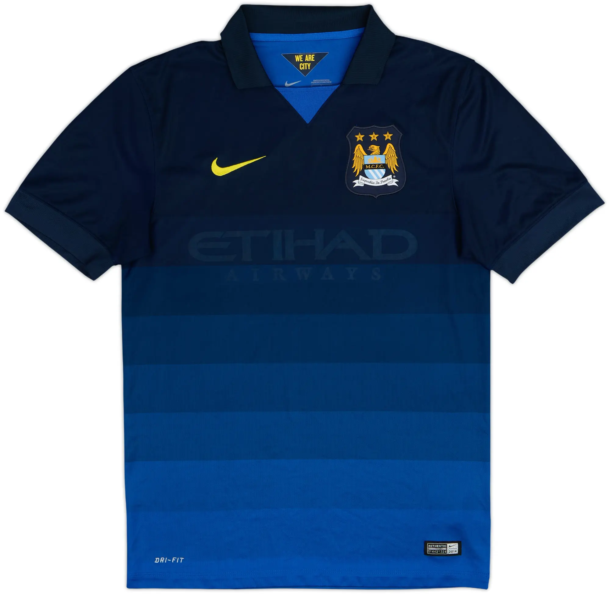 2014-15 Manchester City Away Shirt - 4/10 - (S)