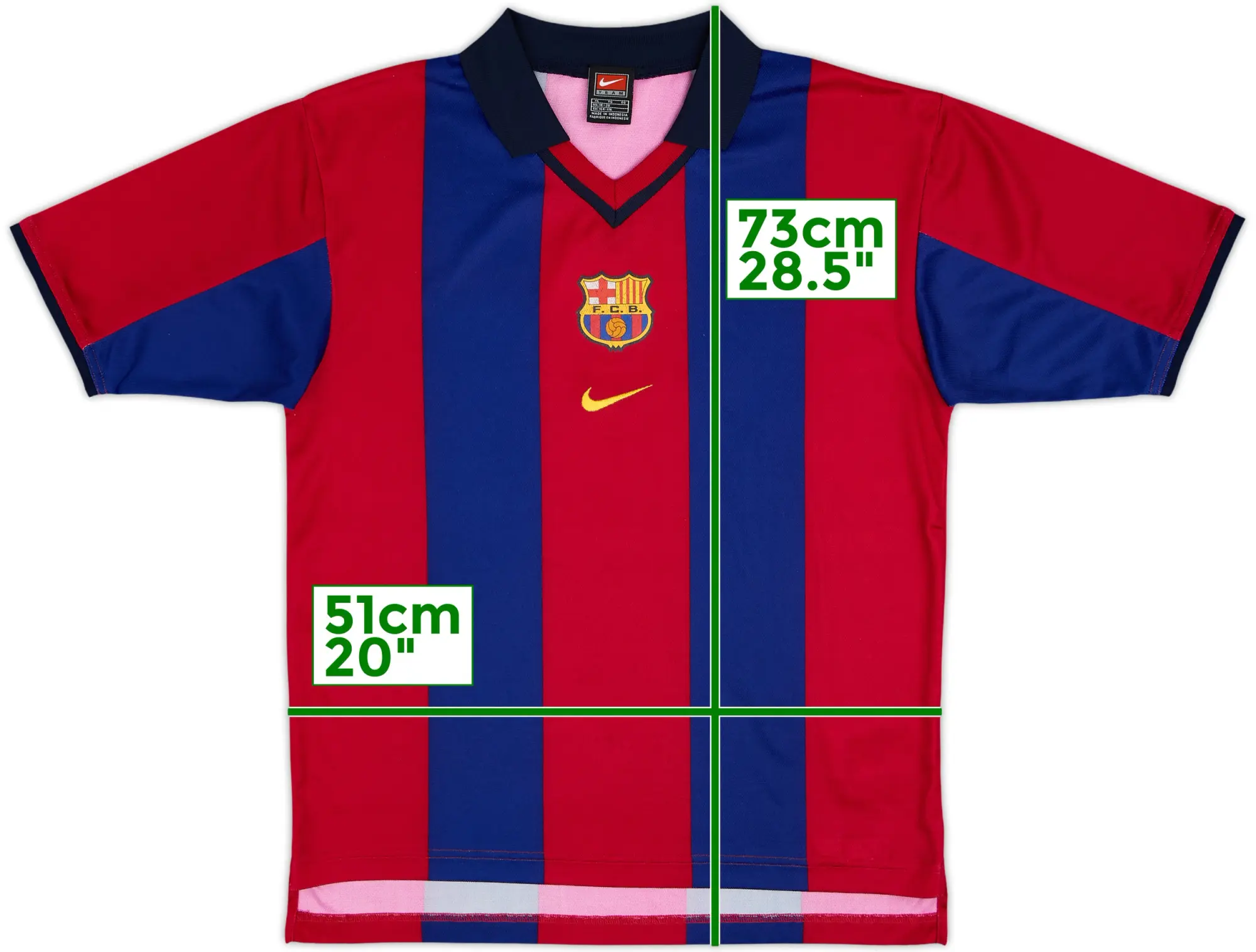 Nike Barcelona Boys SS Home Shirt 2000/01