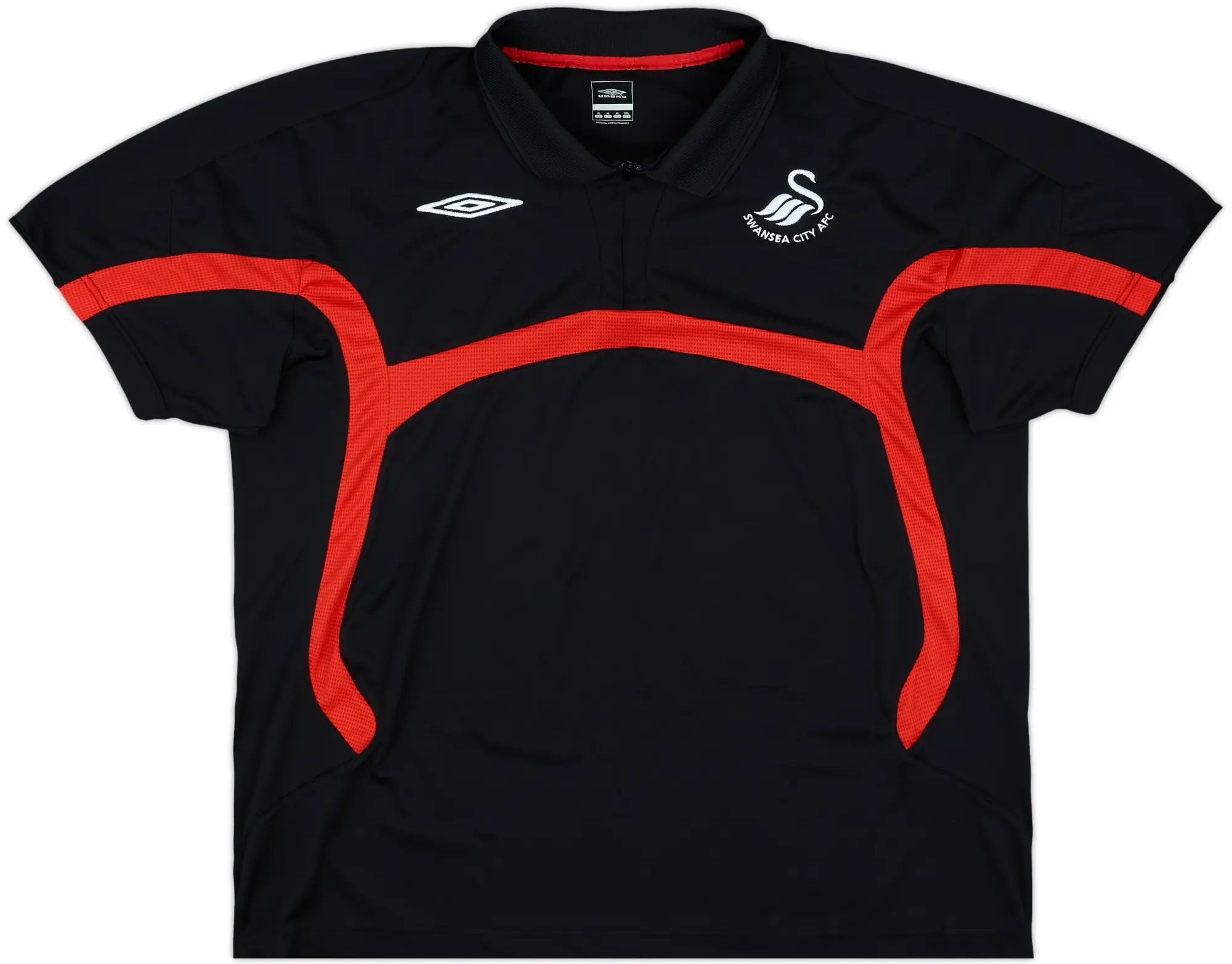 2008-09 Swansea City Umbro 1/4 Zip Polo Shirt - 9/10 - (XL)