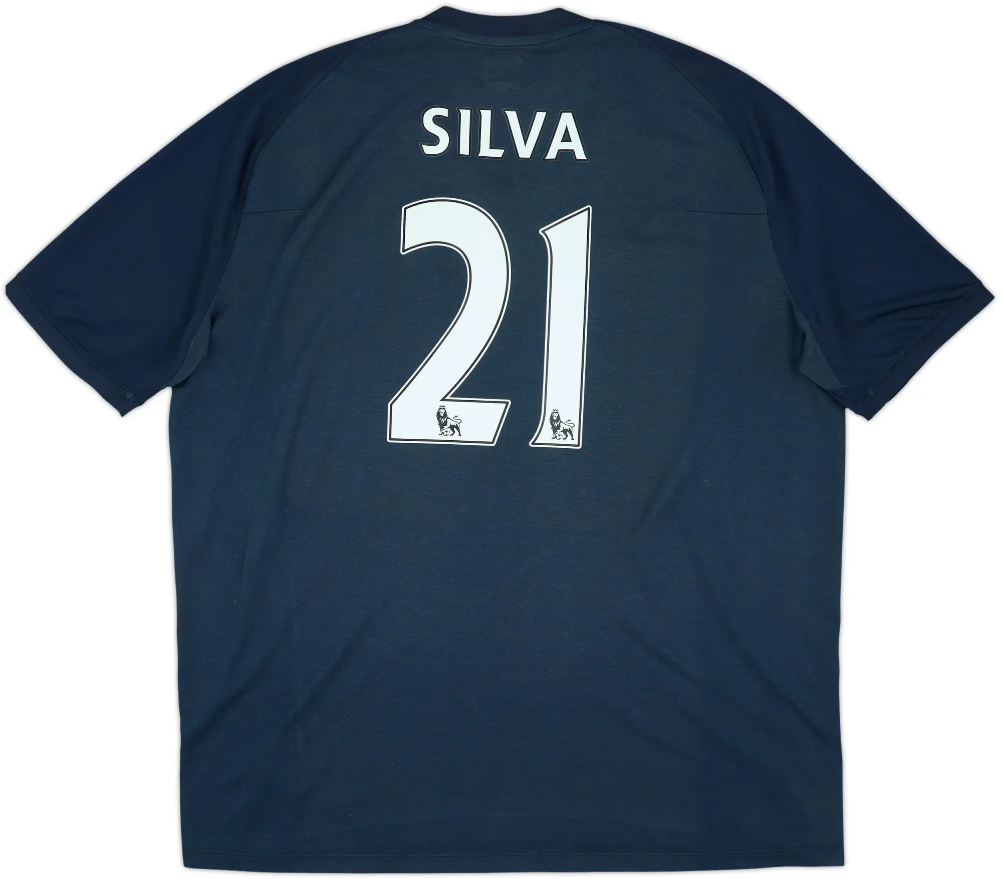 2010-12 Manchester City Away Shirt Silva #21 - 6/10 - (3XL)