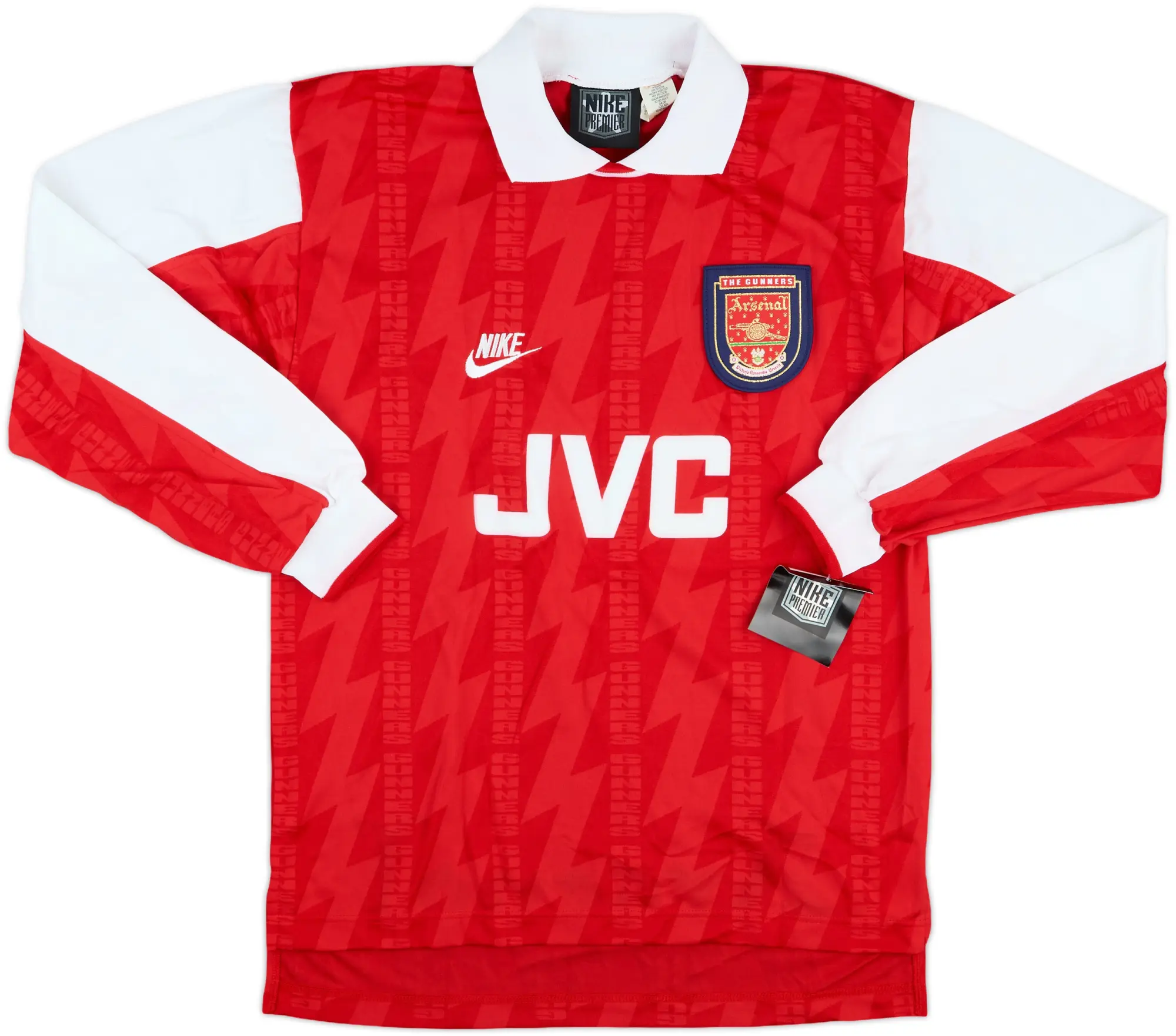 1994-96 Arsenal Player Issue Home L/S Shirt #12 (S)