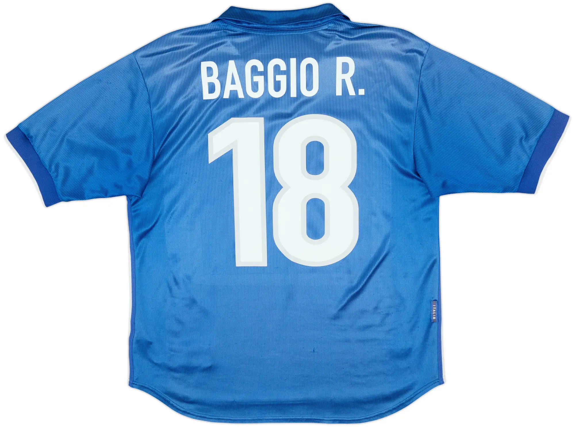 1997-98 Italy Home Shirt Baggio #18 - 6/10 - (L)