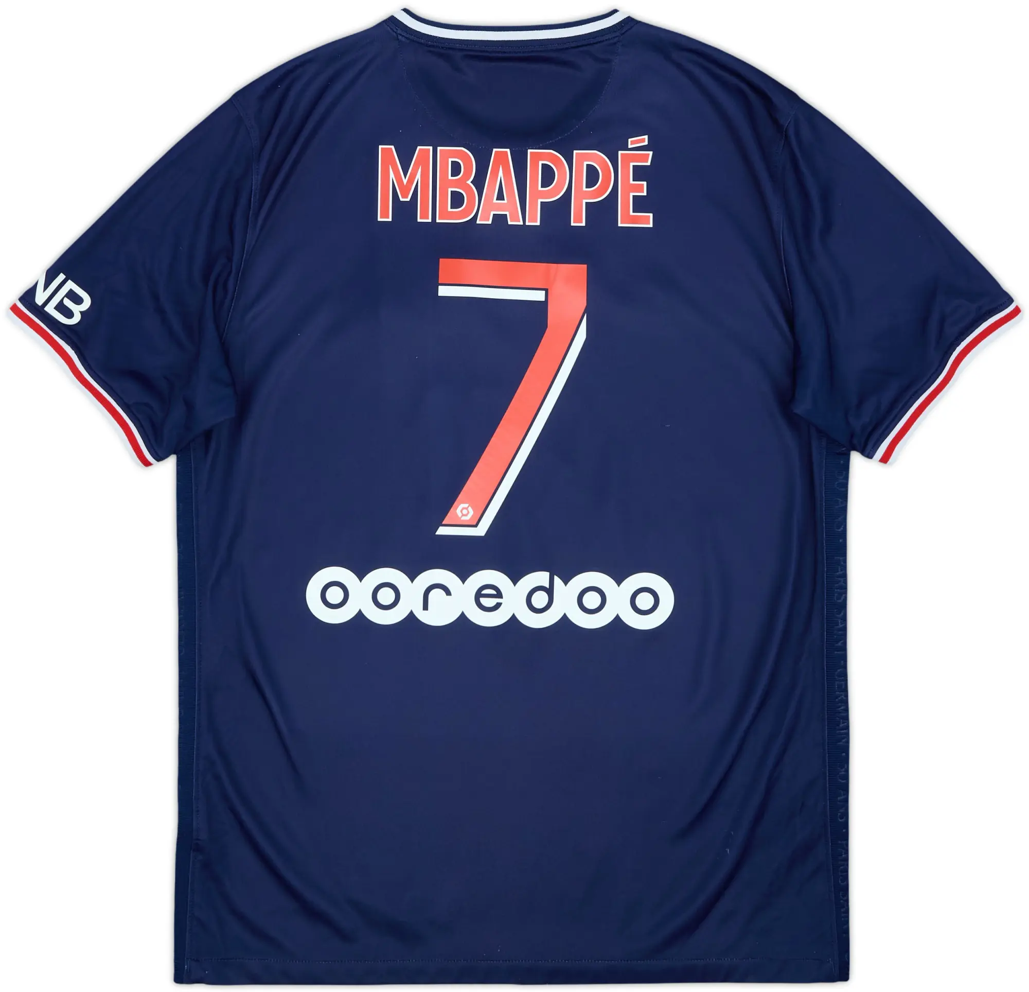 2020-21 Paris Saint-Germain Home Shirt Mbappe #7 - 8/10 - (M)