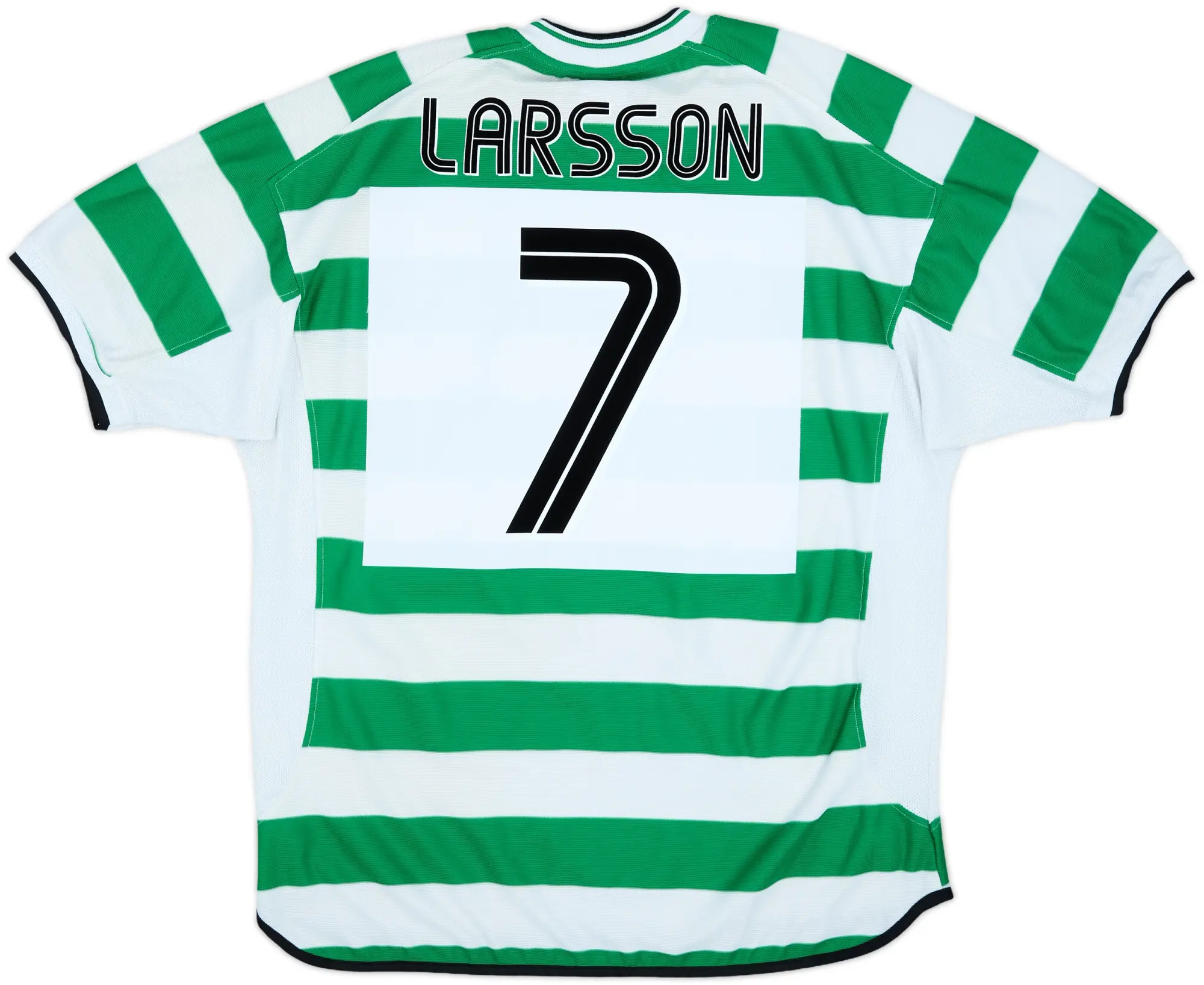 2001-03 Celtic Home Shirt Larsson #7 - 9/10 - (XL)