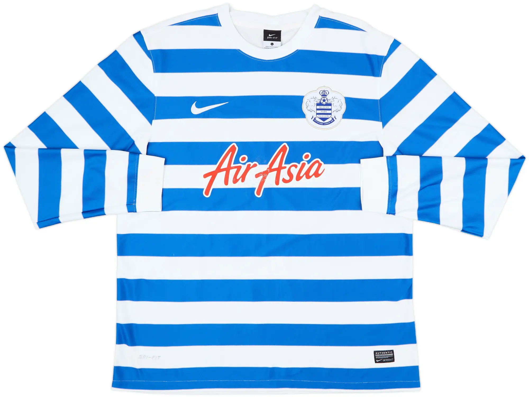2014-15 QPR Home L/S Shirt - 6/10 - (L)