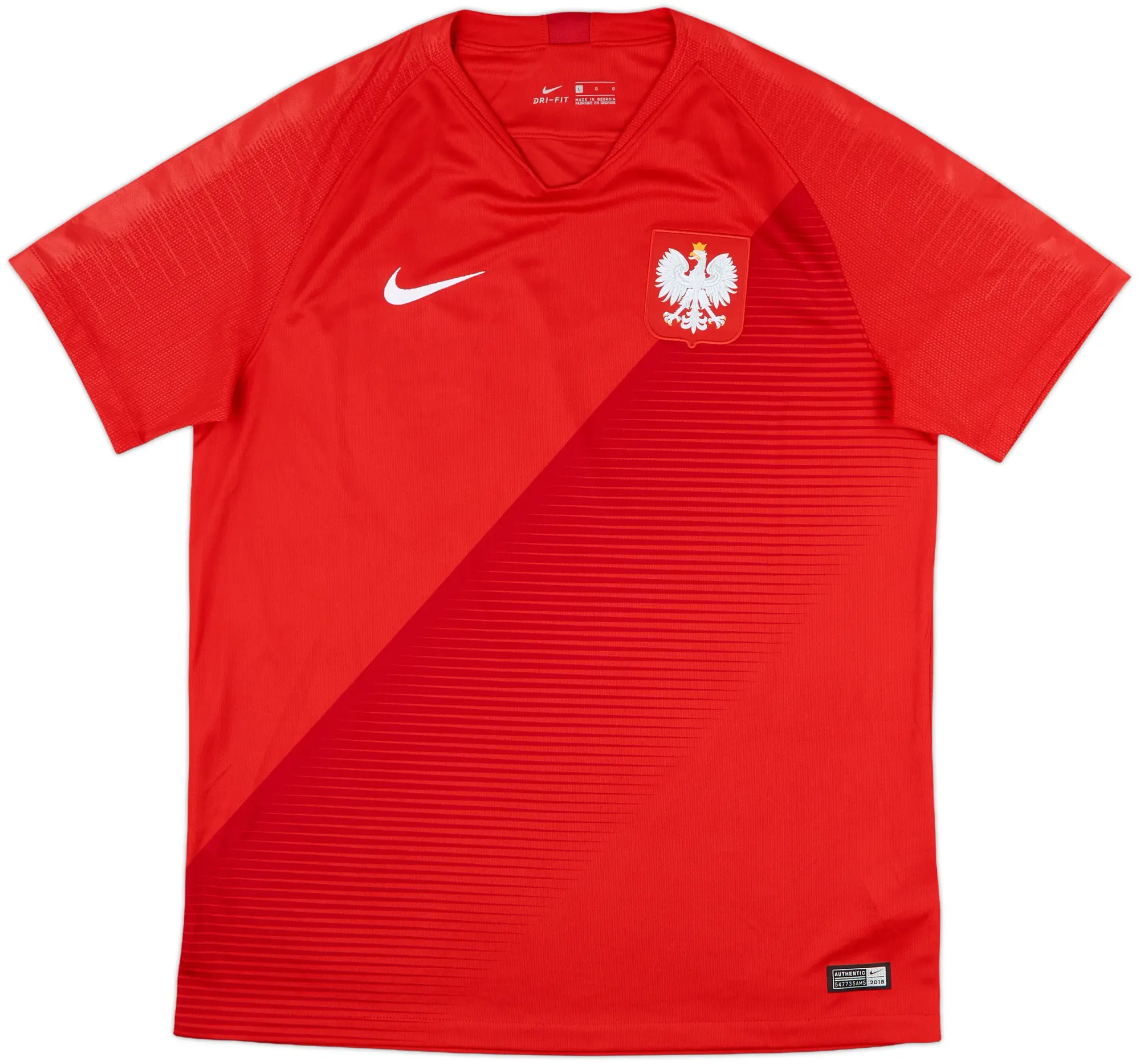 Nike Poland Mens SS Away Shirt 2018