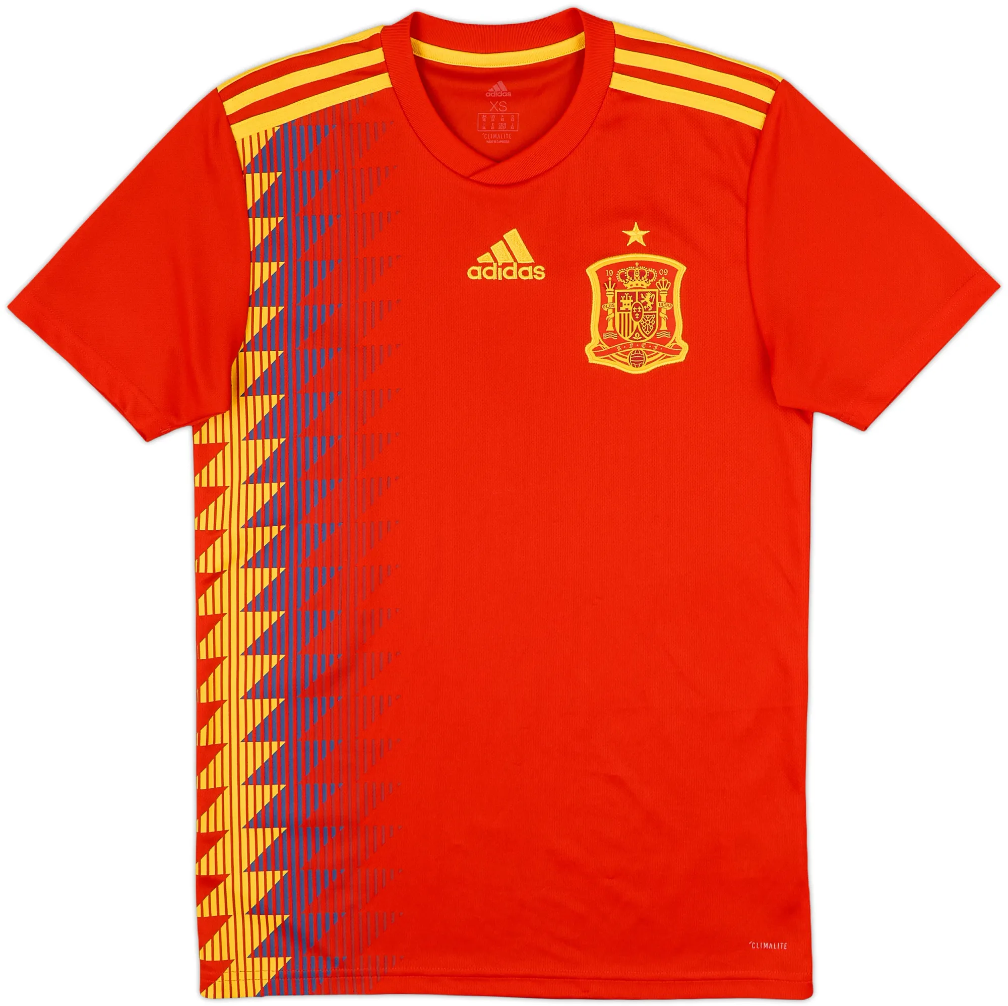 adidas Spain Mens SS Home Shirt 2018