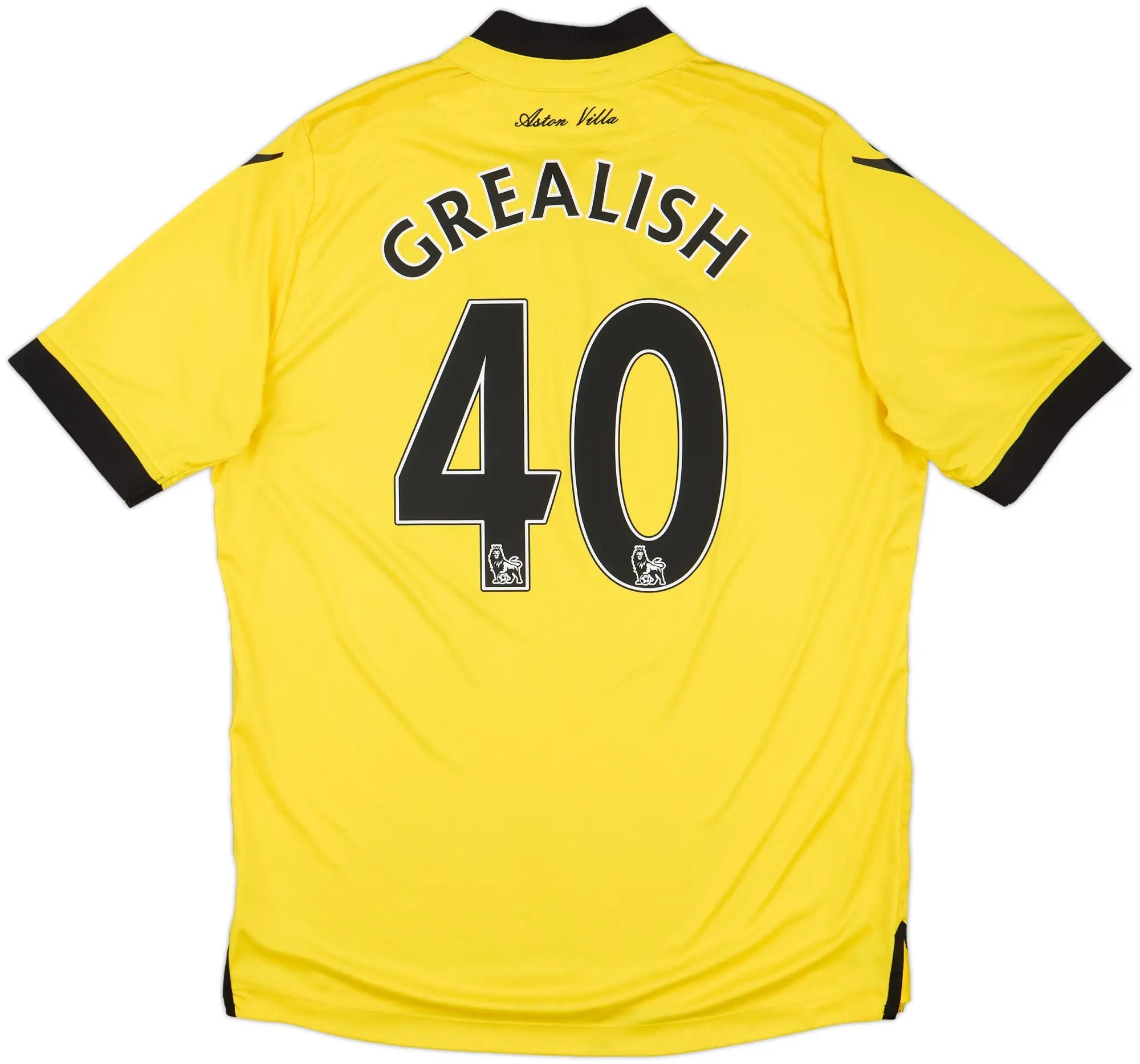 2015-16 Aston Villa Away Shirt Grealish #40 - 9/10 - (L)