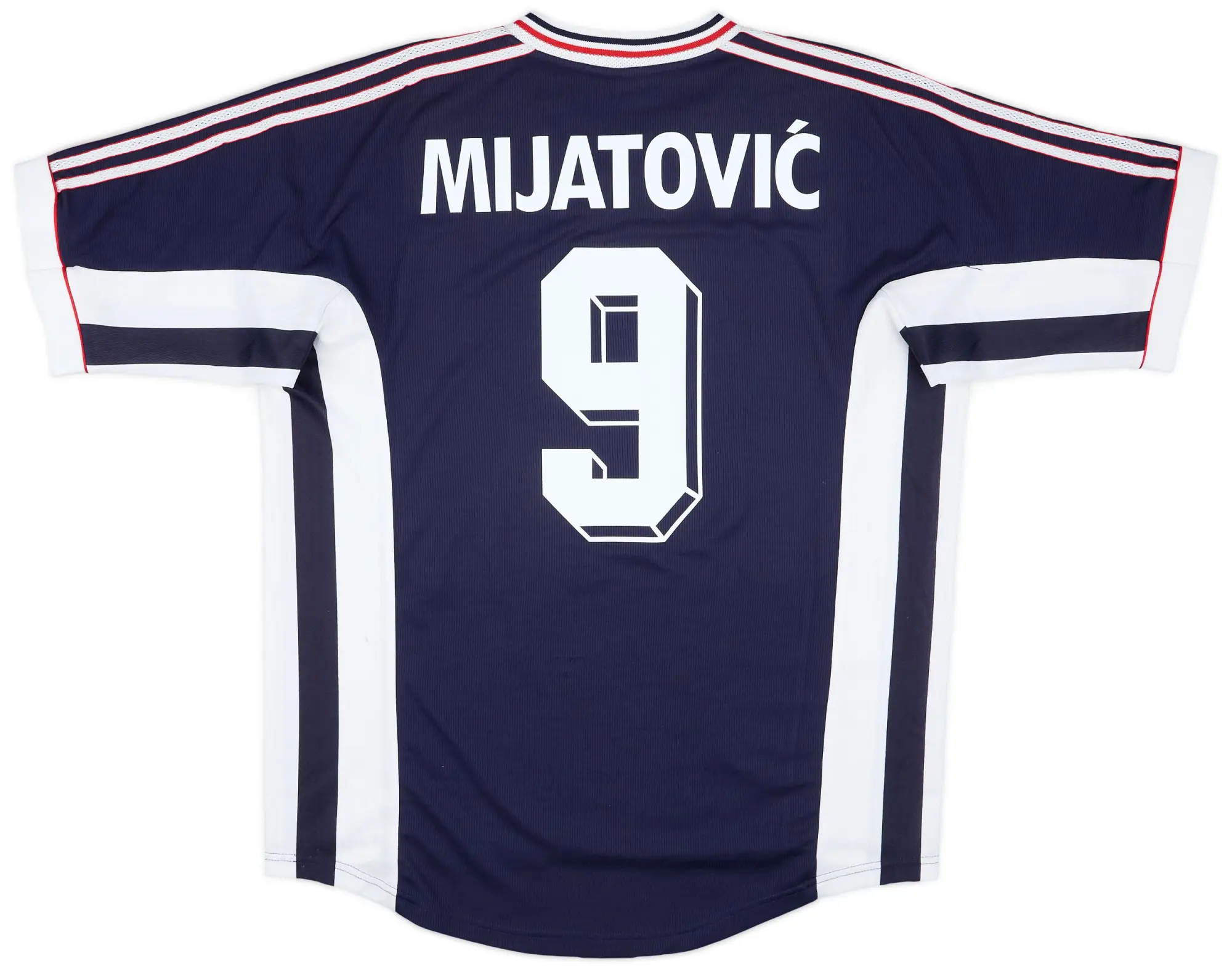 1998-99 Yugoslavia Home Shirt Mijatovic #9 - 8/10 - (L)