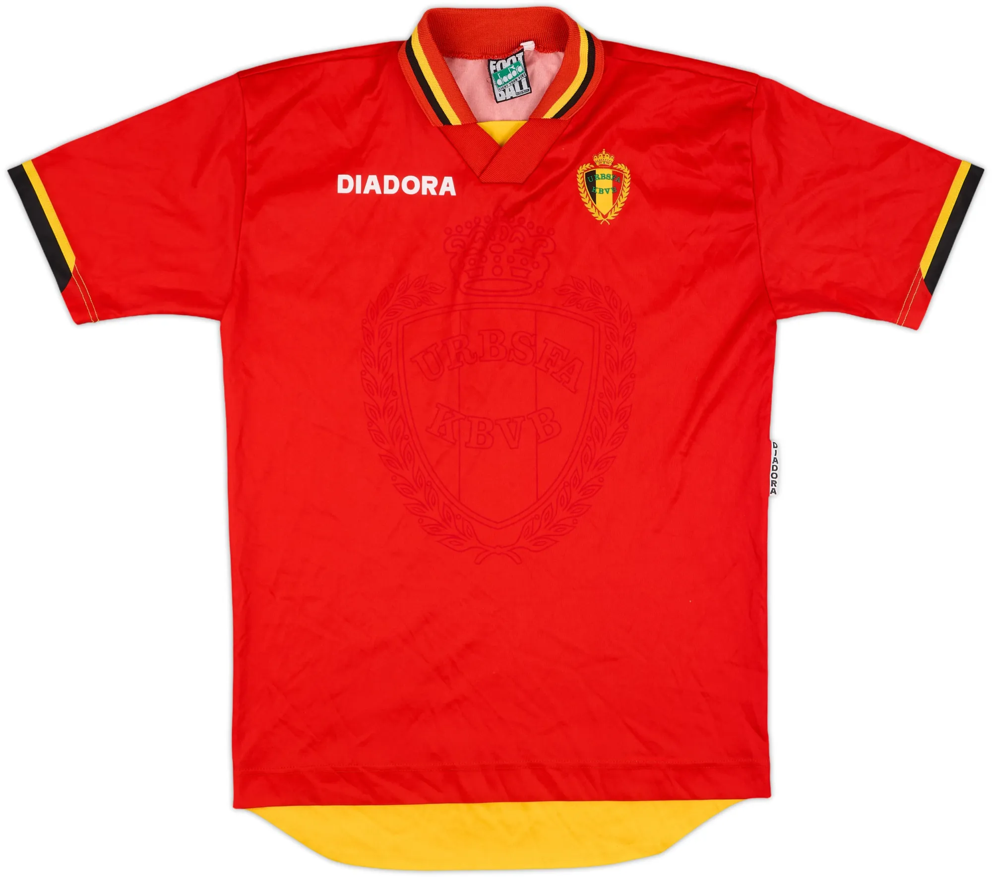 Diadora Belgium Mens SS Home Shirt 1996