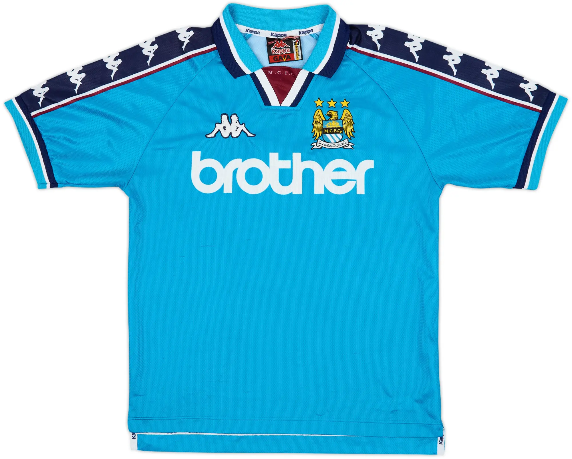 1997-99 Manchester City Home Shirt - 8/10 - (XL.Boys)