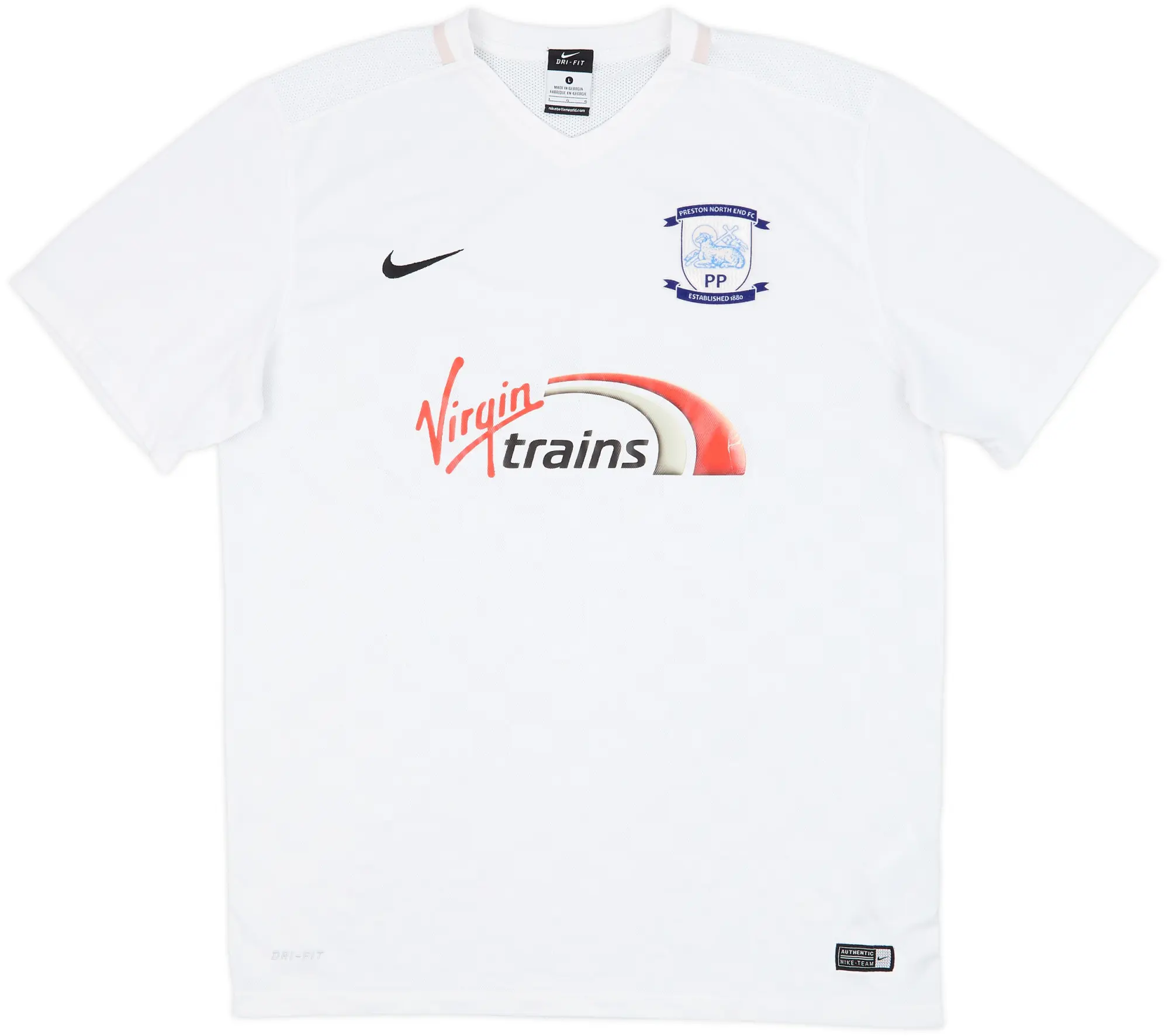 2014-15 Preston North End Home Shirt - 8/10 - (L)