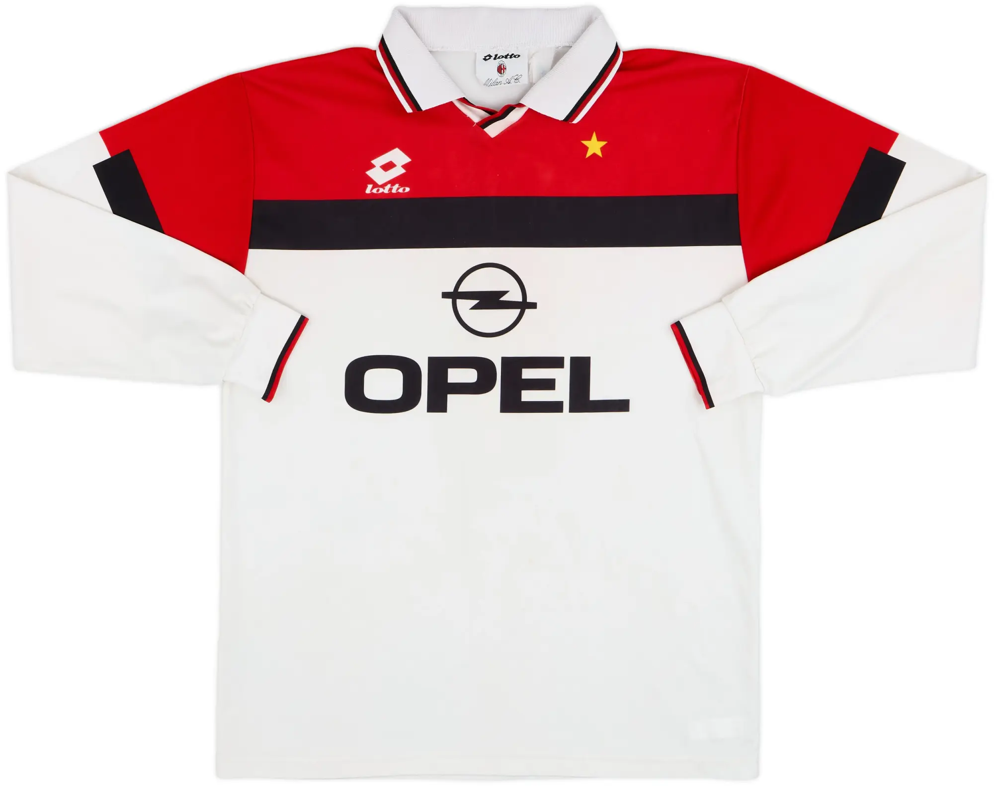 1994-95 AC Milan Away L/S Shirt - 5/10 - (L)