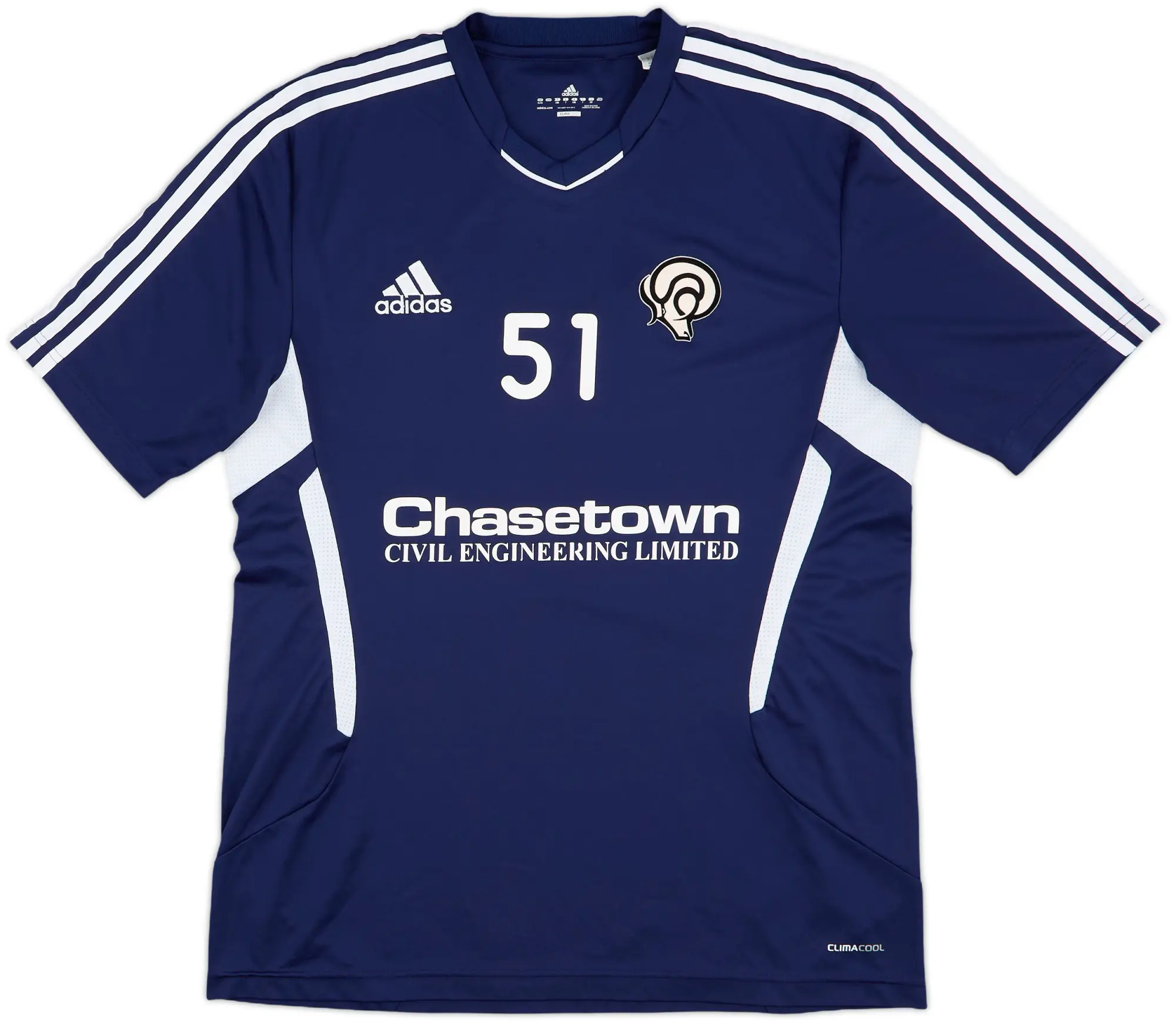 2011-12 Derby County player issue adidas Training Shirt #51 - 9/10 - (L)