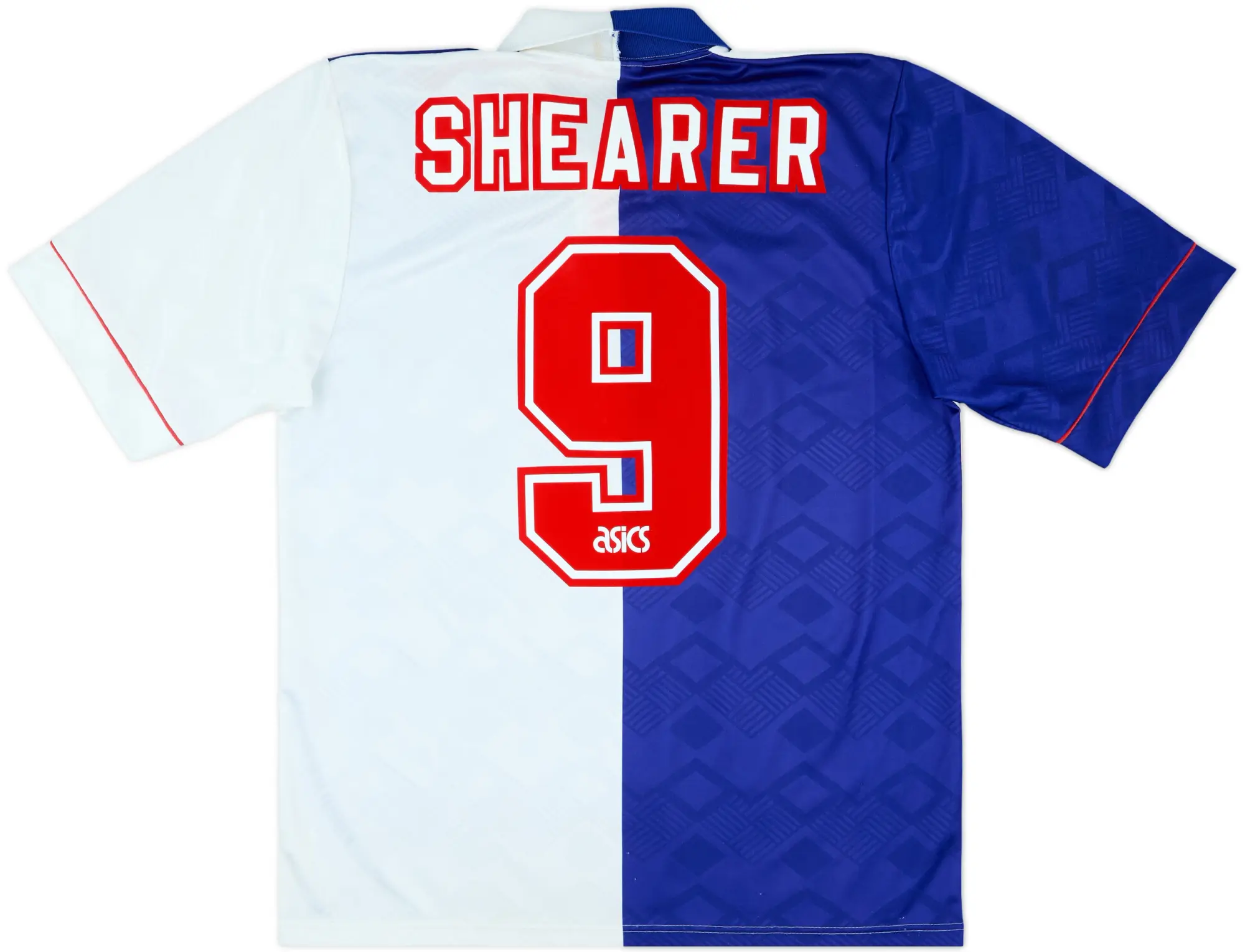 1992-94 Blackburn Home Shirt Shearer #9 - 8/10 - (L)