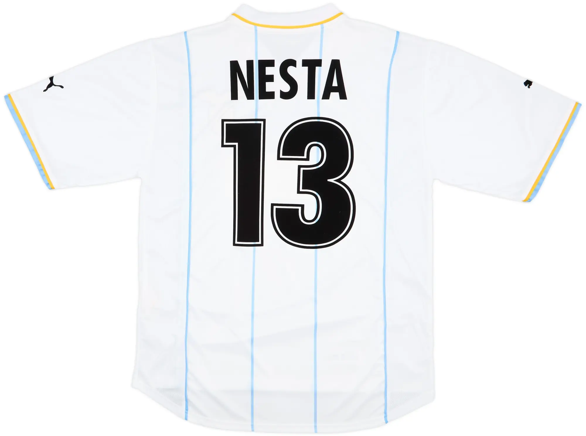 2001-02 Lazio European Home Shirt Nesta #13 - 7/10 - (XL)