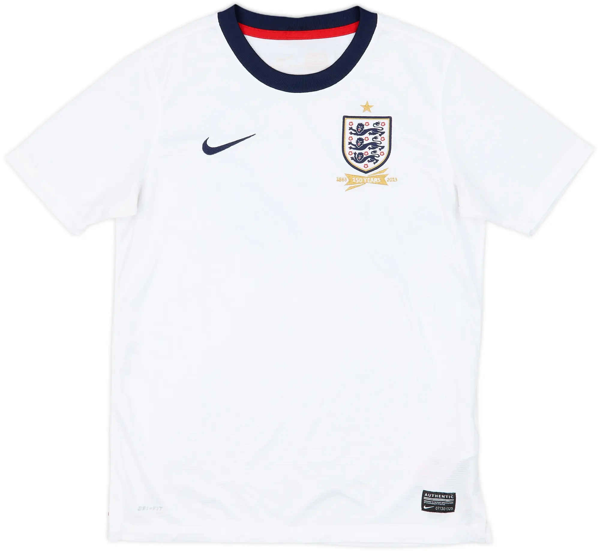 2013 England 150th Anniversary Home Shirt - 8/10 - (L.Boys)