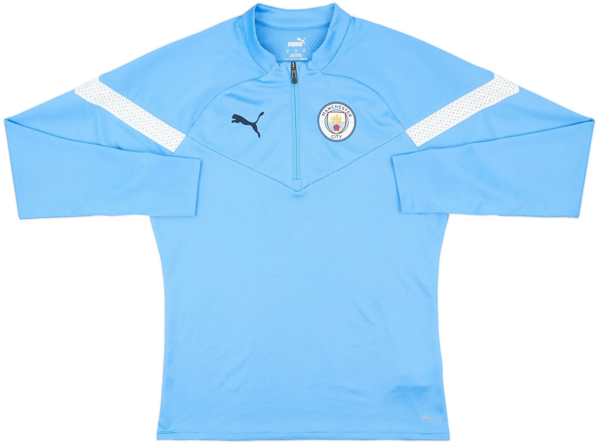 2022-23 Manchester City Puma 1/4 Zip Drill Top - 9/10 - (M)