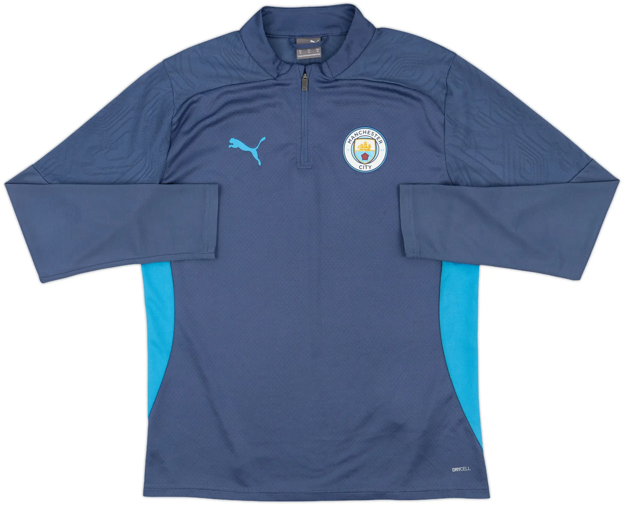 2024-25 Manchester City Puma 1/4 Zip Training Top - 10/10 - (M)