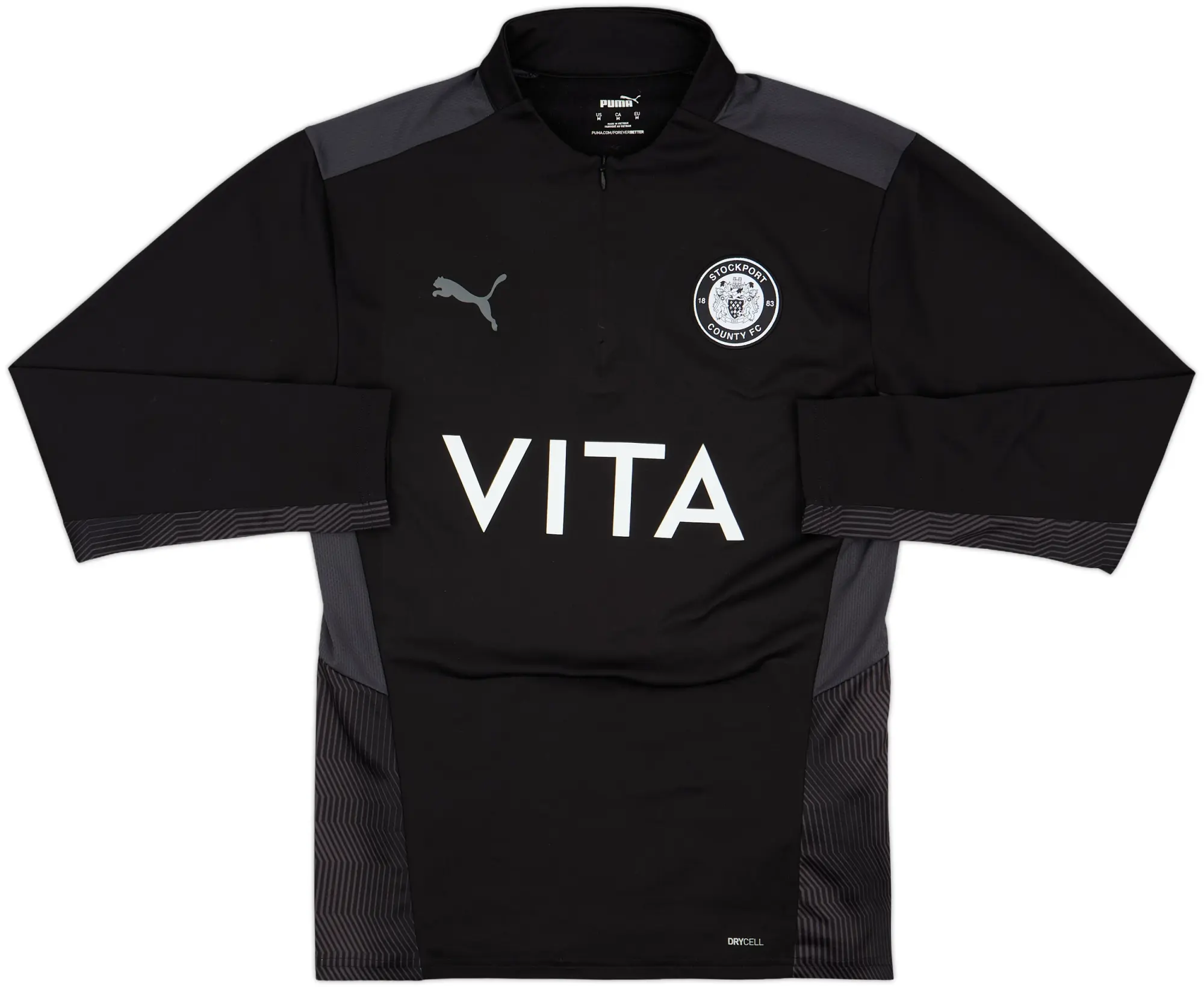 2021-22 Stockport County Puma 1/4 Zip Drill Top - 10/10 - (M)