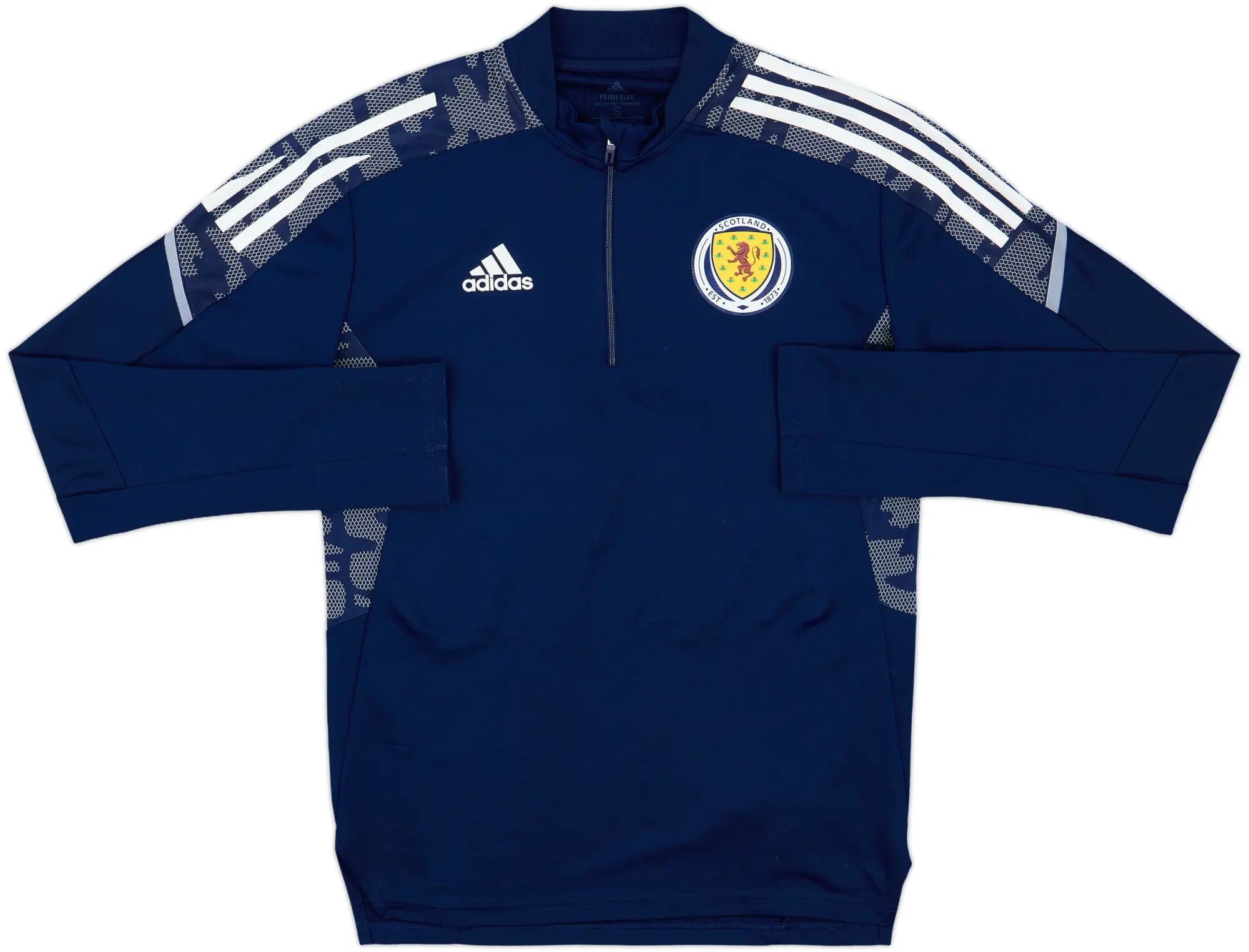 2021-22 Scotland adidas 1/4 Zip Drill Top - 5/10 - (S)