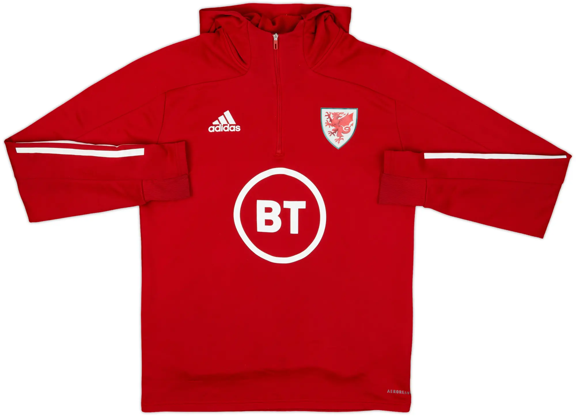 2019-20 Wales adidas 1/4 Zip Track Top - 9/10 - (S)