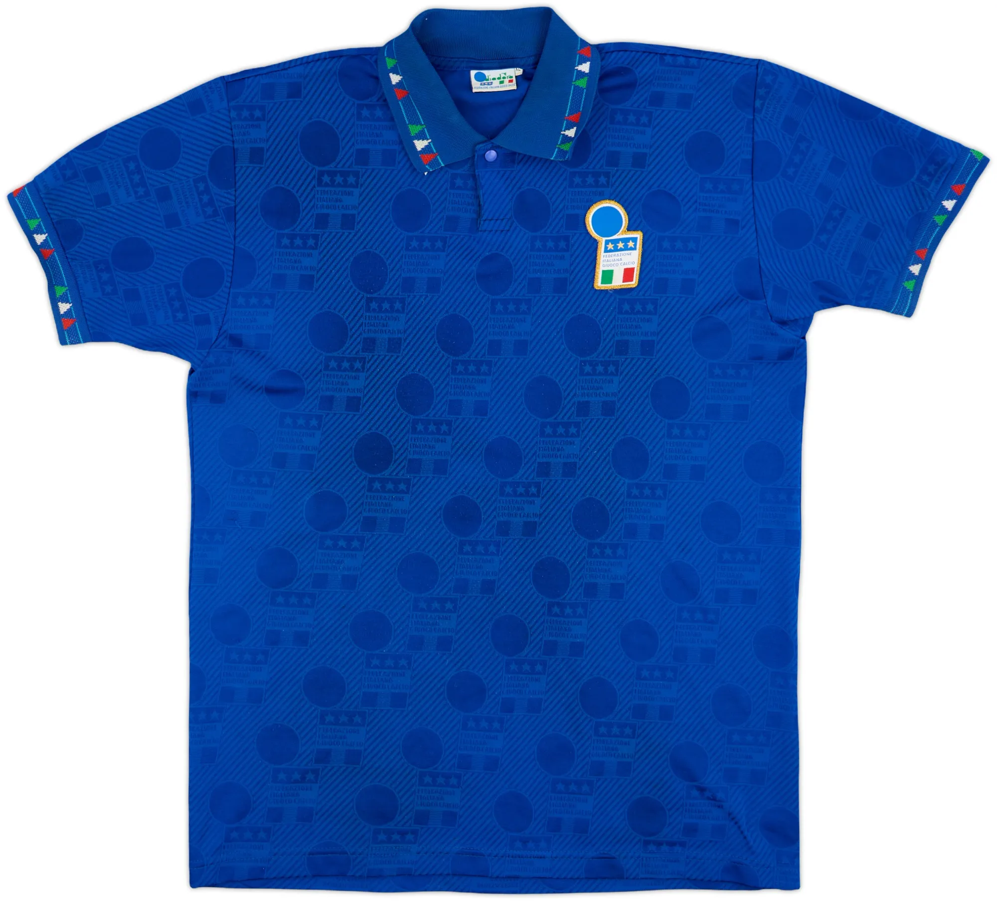 Diadora Italy Mens SS Home Shirt 1994