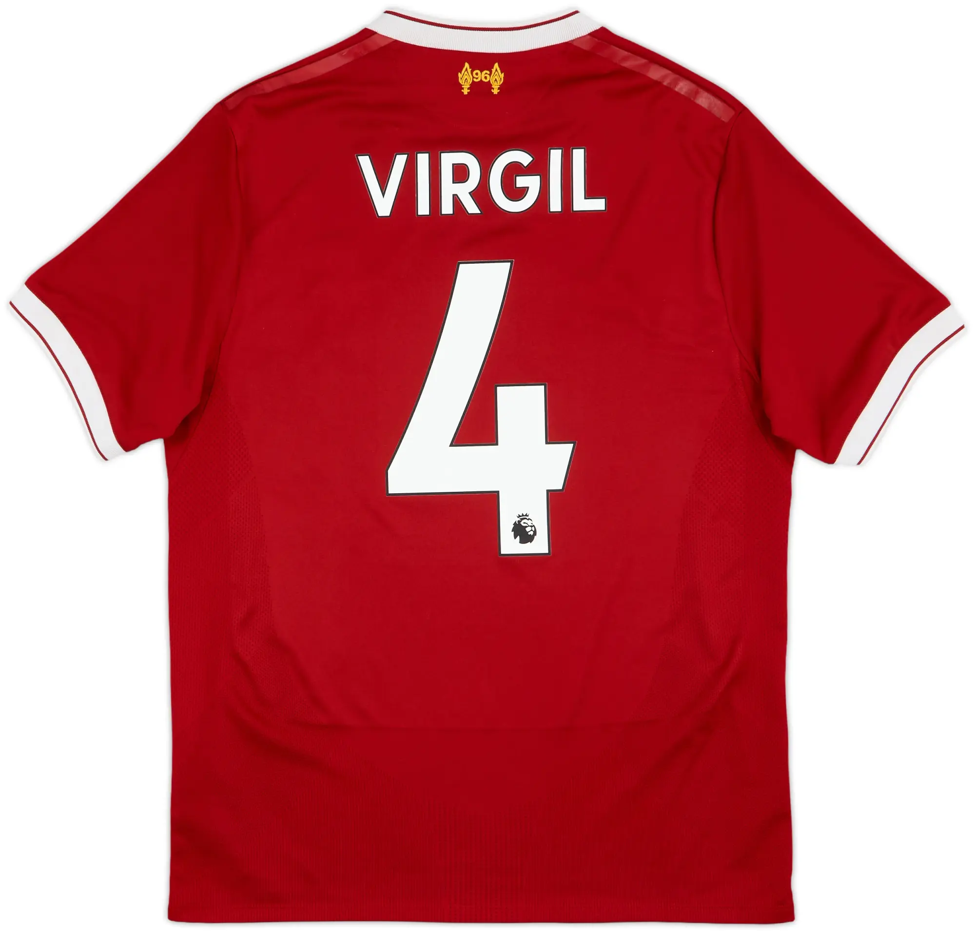 2017-18 Liverpool 125 Years Home Shirt Virgil #4 - 8/10 - (S)
