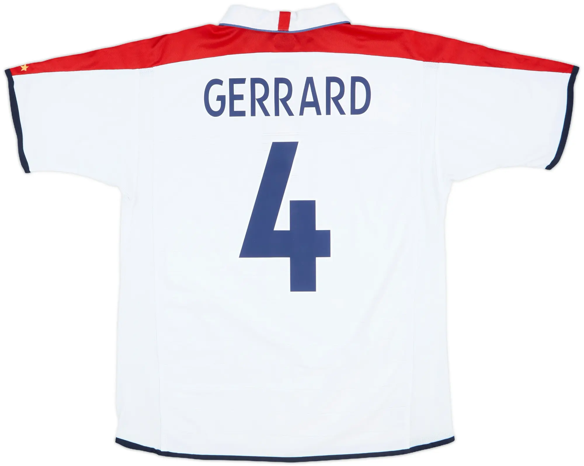 2003-05 England Home Shirt Gerrard #4 - 5/10 - (L)