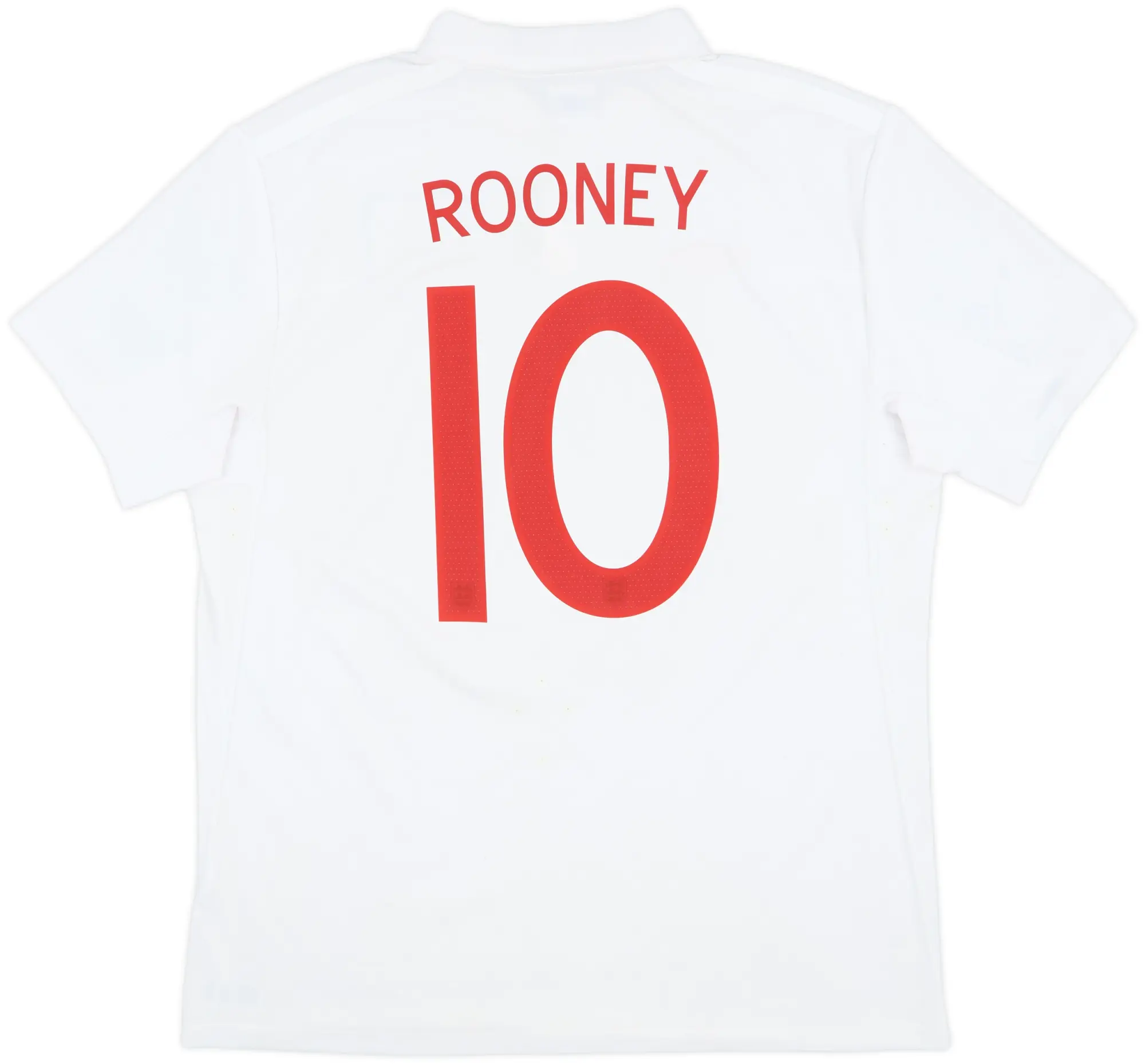 2009-10 England Home Shirt Rooney #10 - 8/10 - (XL)