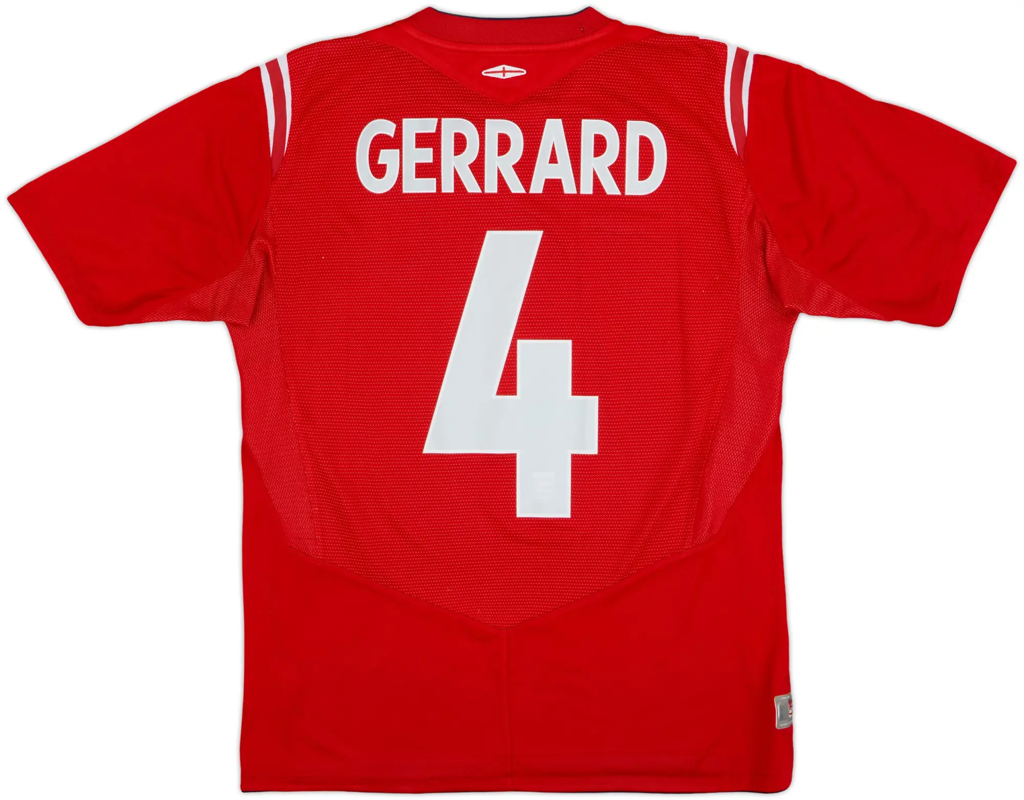 2004-06 England Away Shirt Gerrard #4 - 8/10 - (M)