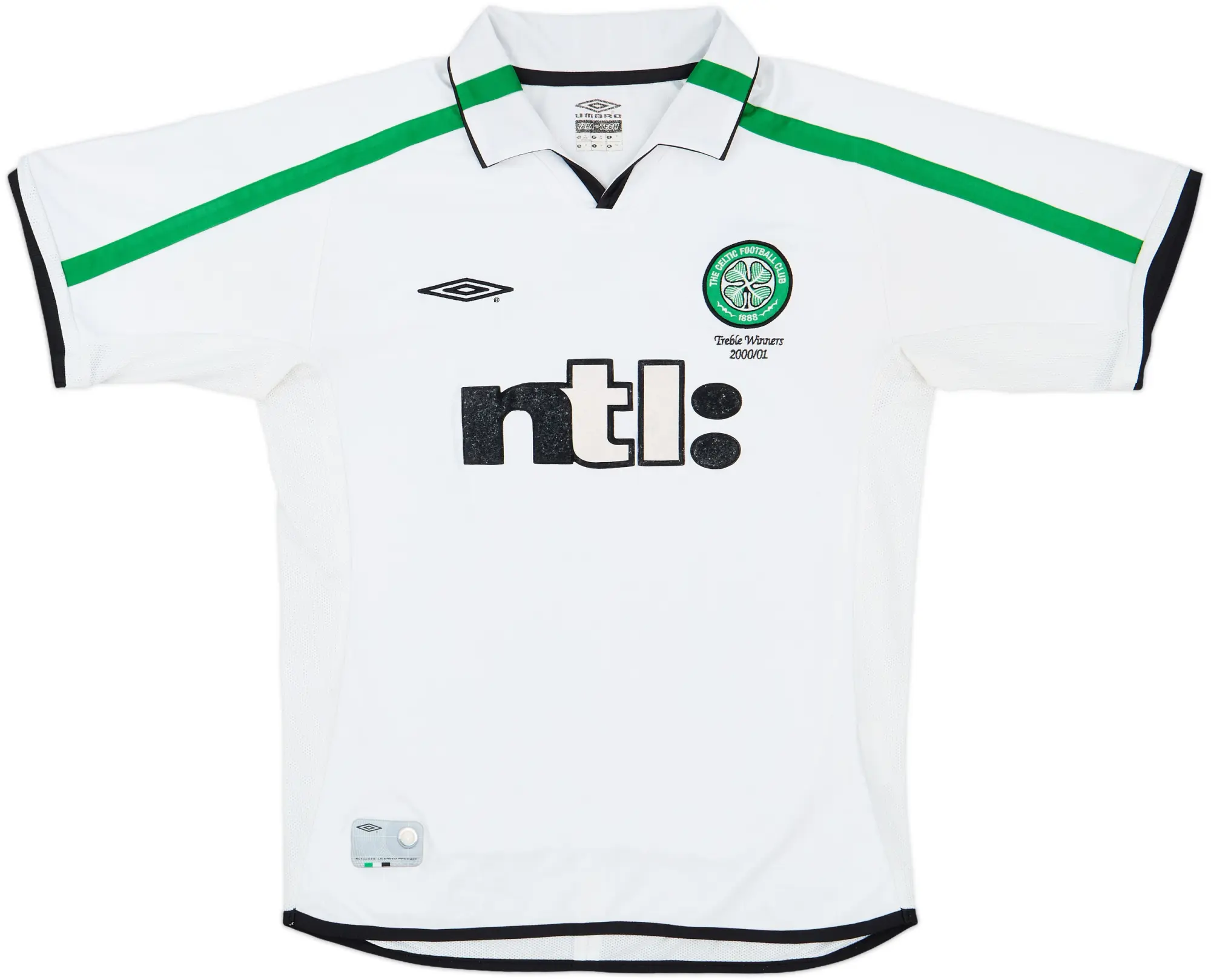 2001-02 Celtic 'Treble Winners' Away Shirt - 8/10 - (M)